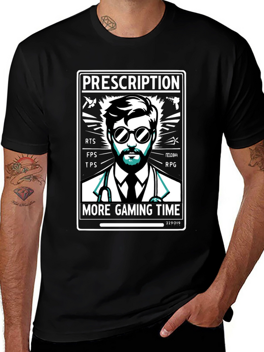 Prescription Gaming T-Shirt - Gamer Doctor Tee