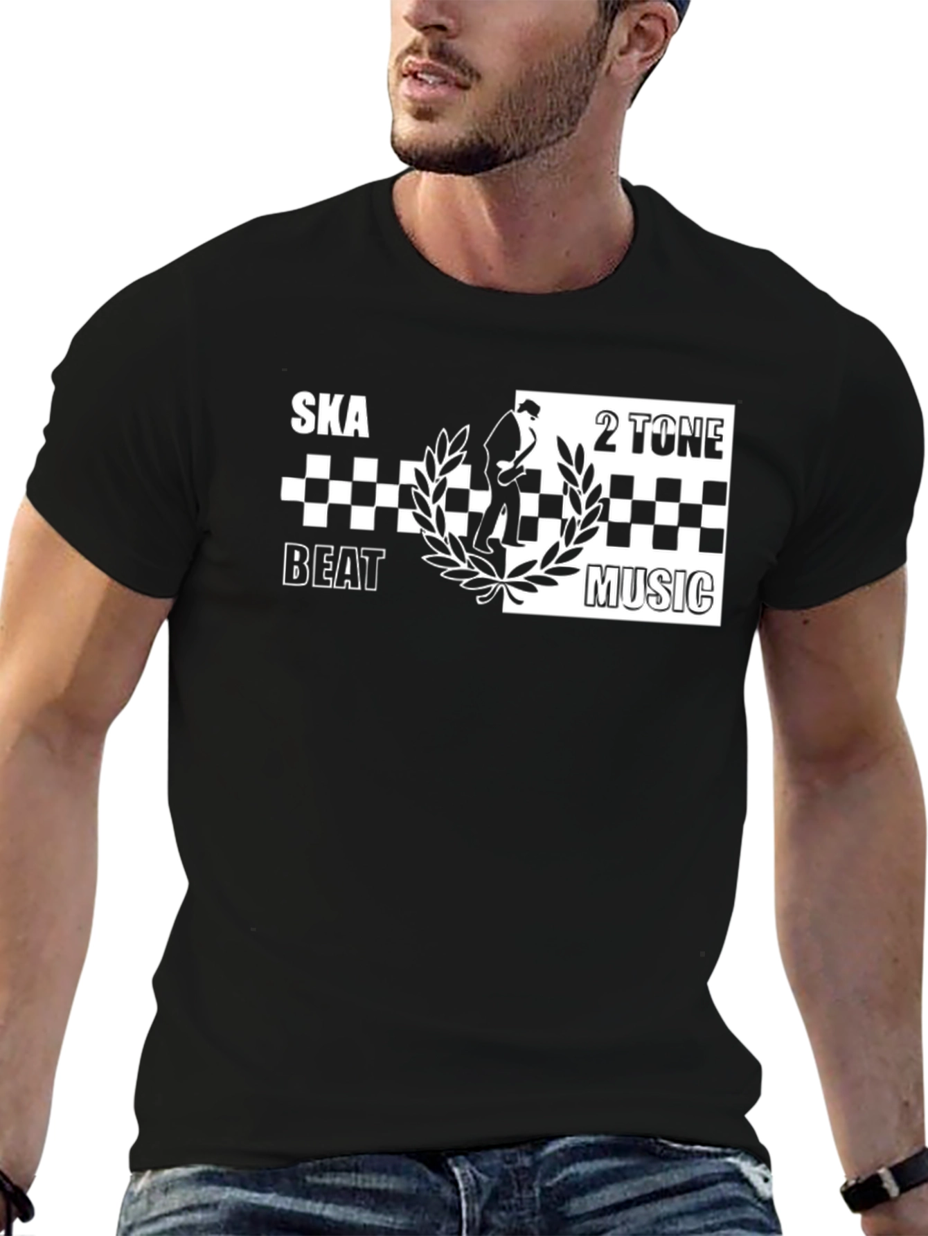 Ska Beat 2 Tone Music Graphic Tee