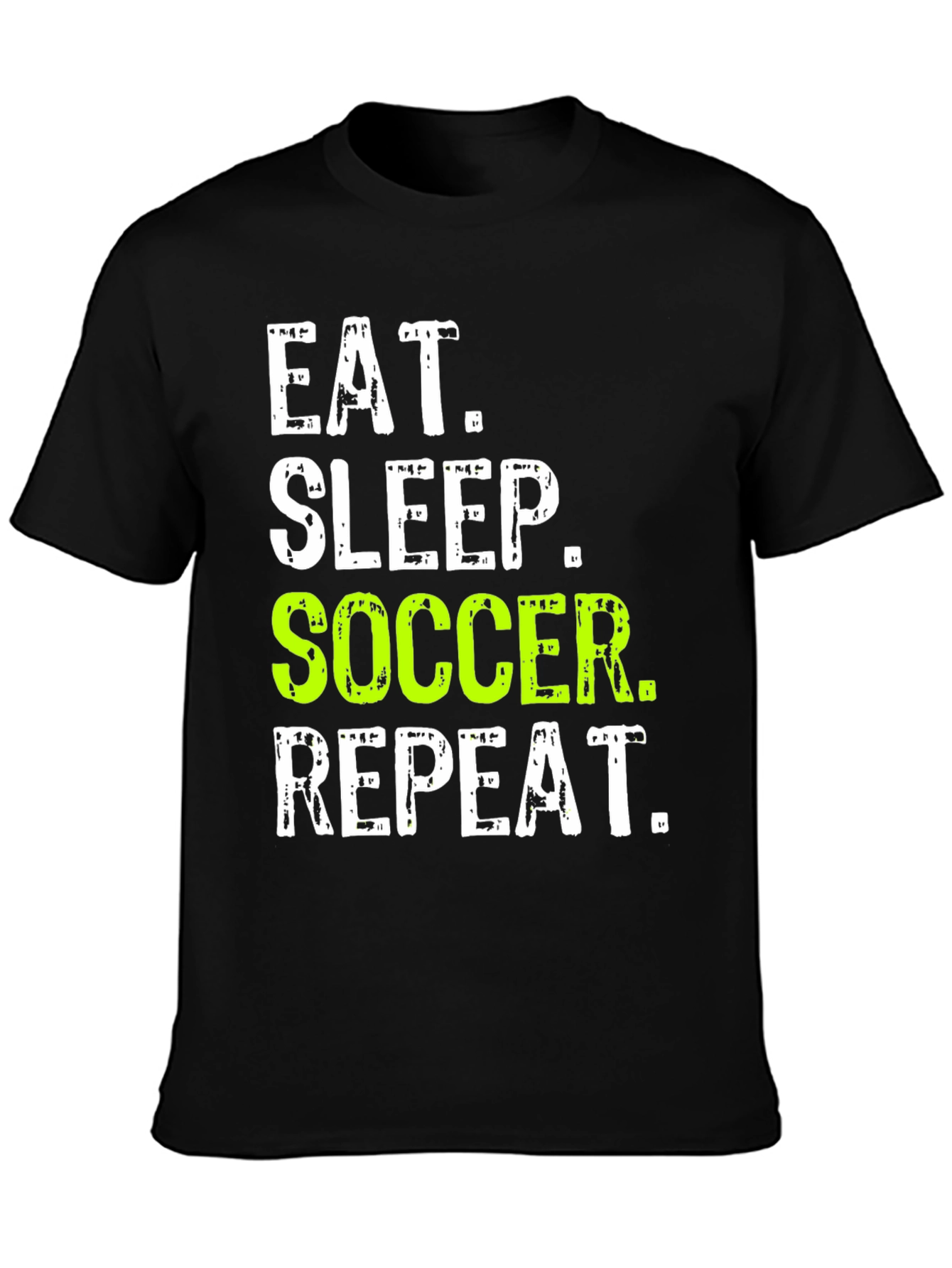 Eat Sleep Soccer Repeat Graphic Tee