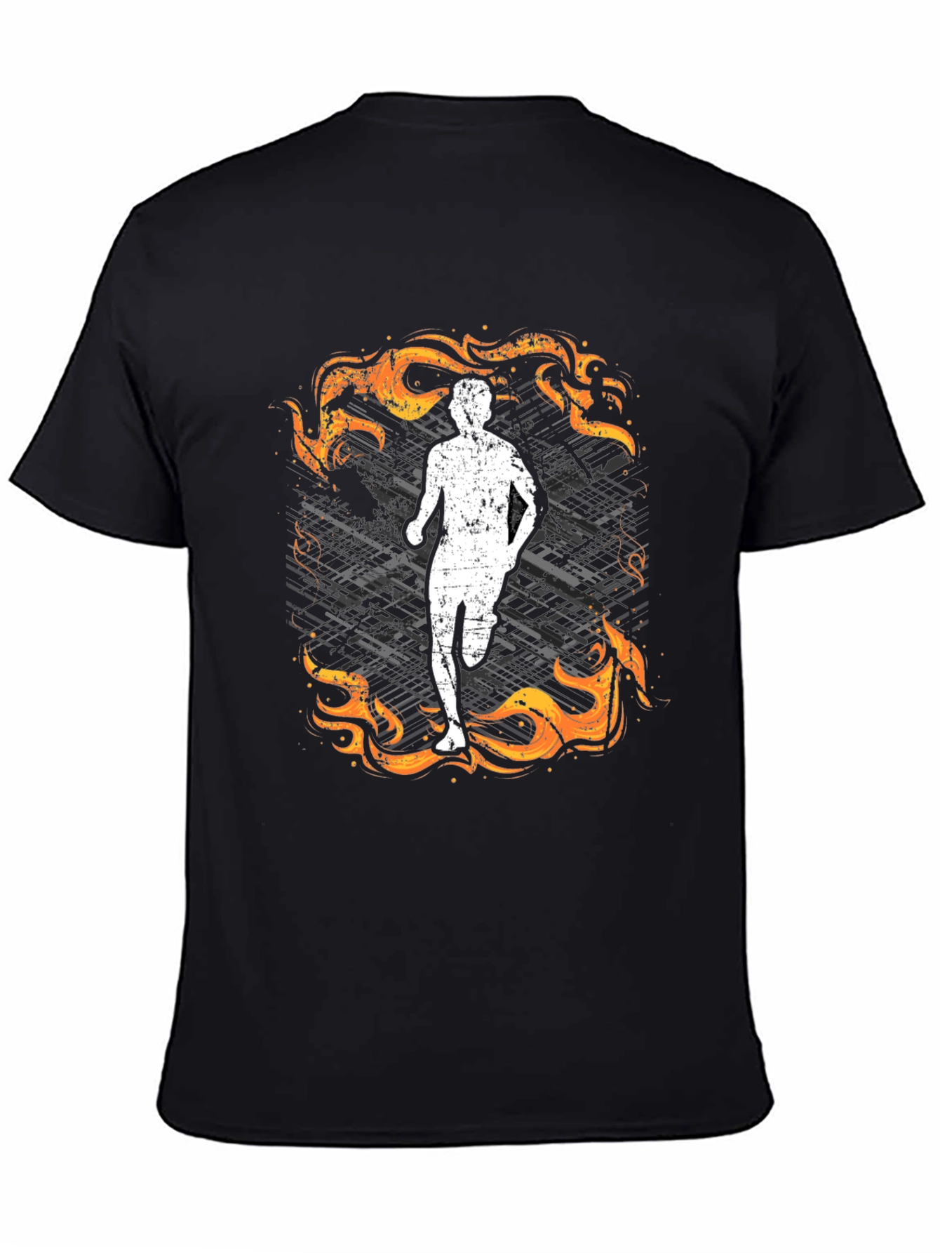 Fiery Runner Graphic Tee - Stylish and Comfortable!