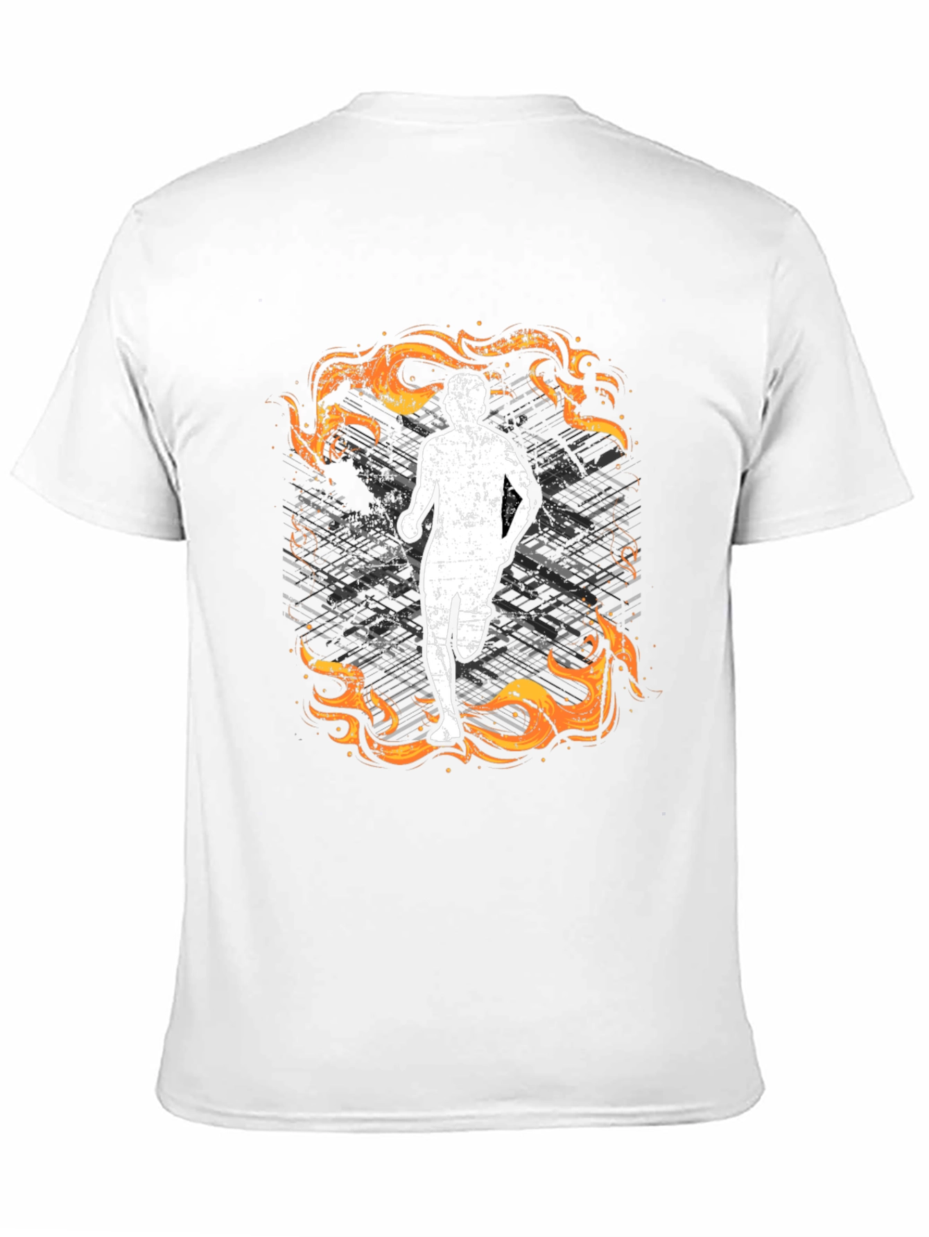 Fiery Runner Graphic Tee - Stylish and Comfortable!