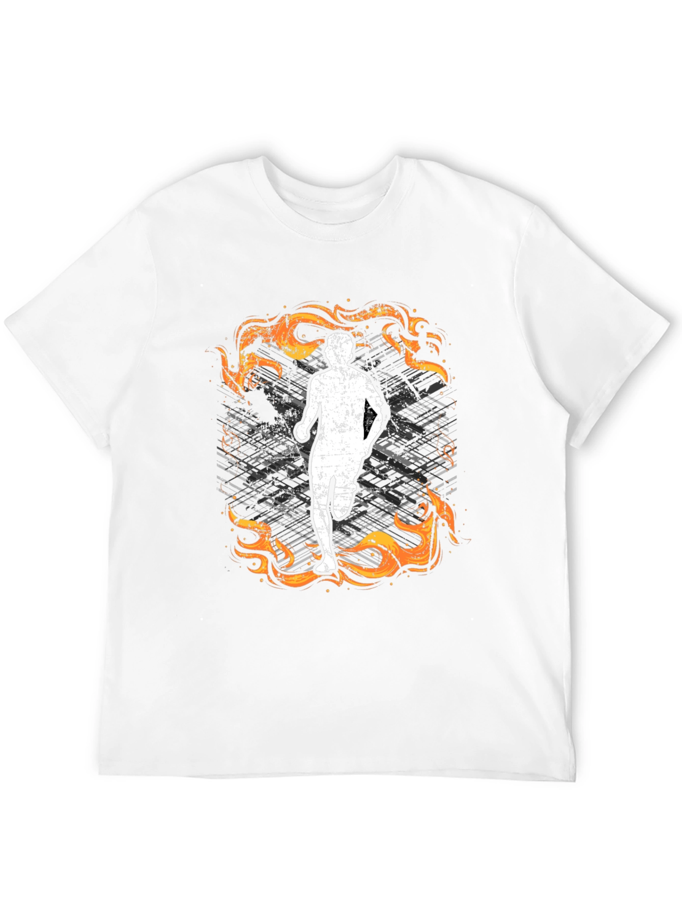 Fiery Runner Graphic Tee - Stylish and Comfortable!
