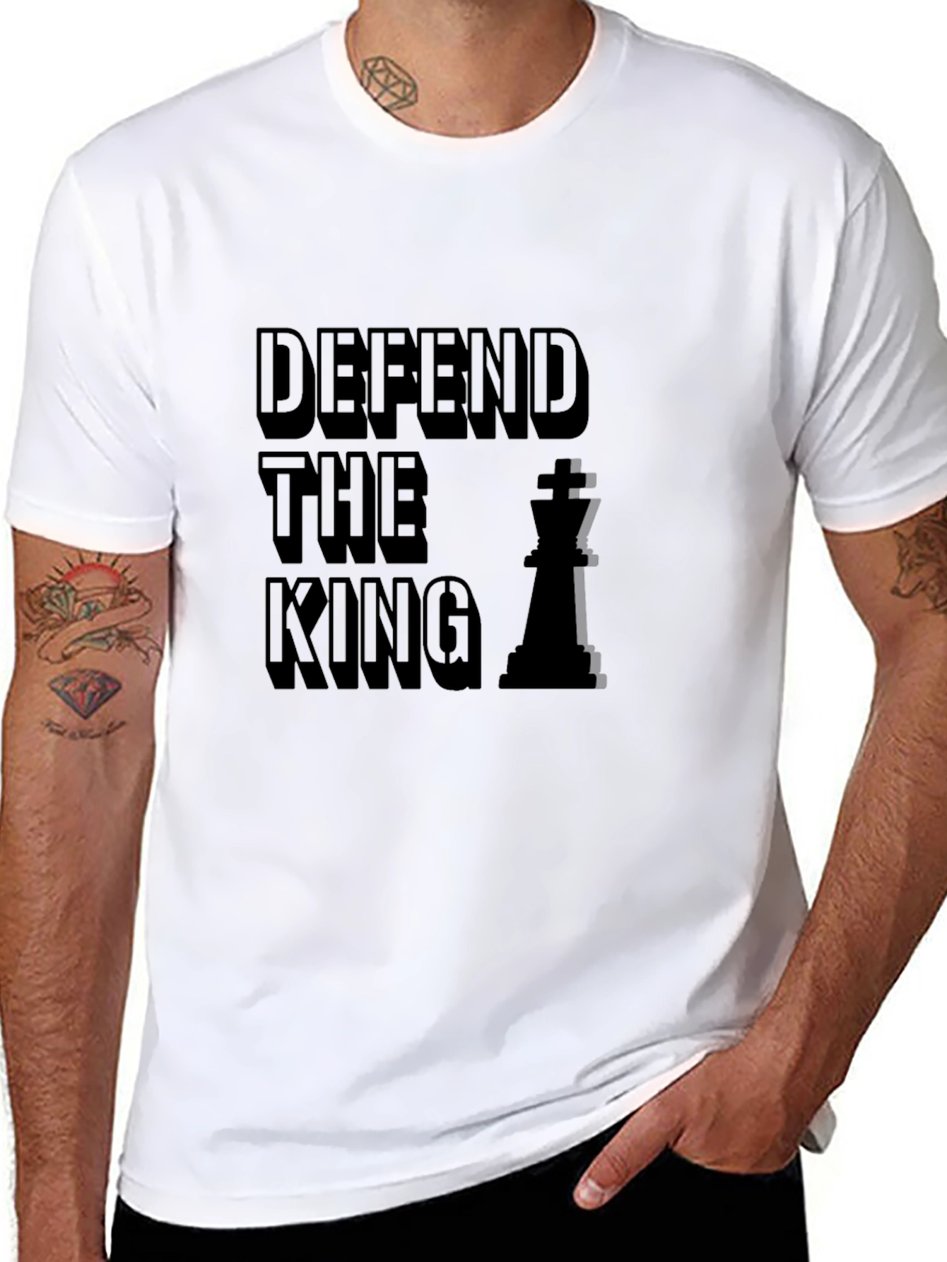 Defend The King Chess T-Shirt - Stylish Graphic Tee