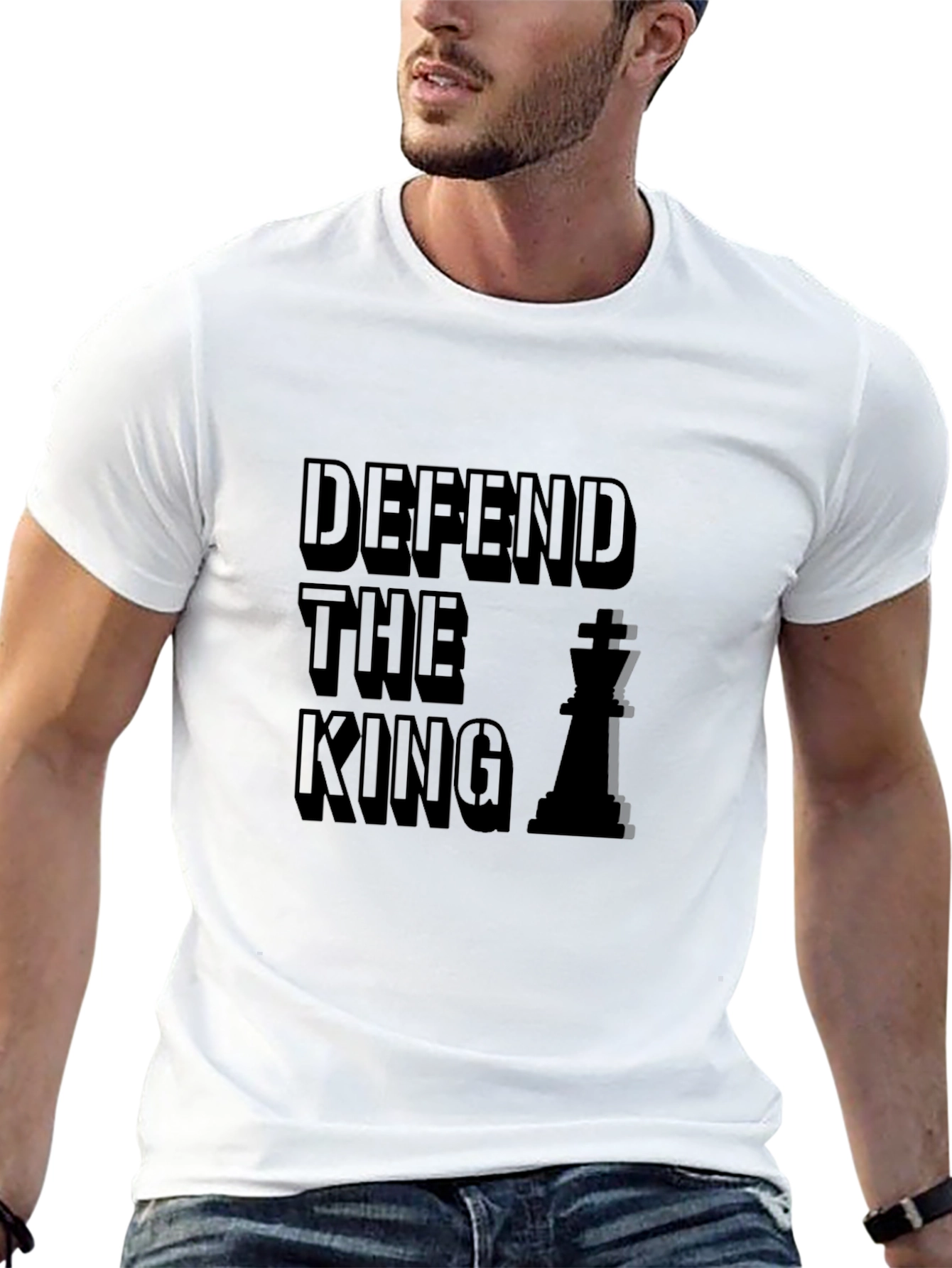 Defend The King Chess T-Shirt - Stylish Graphic Tee