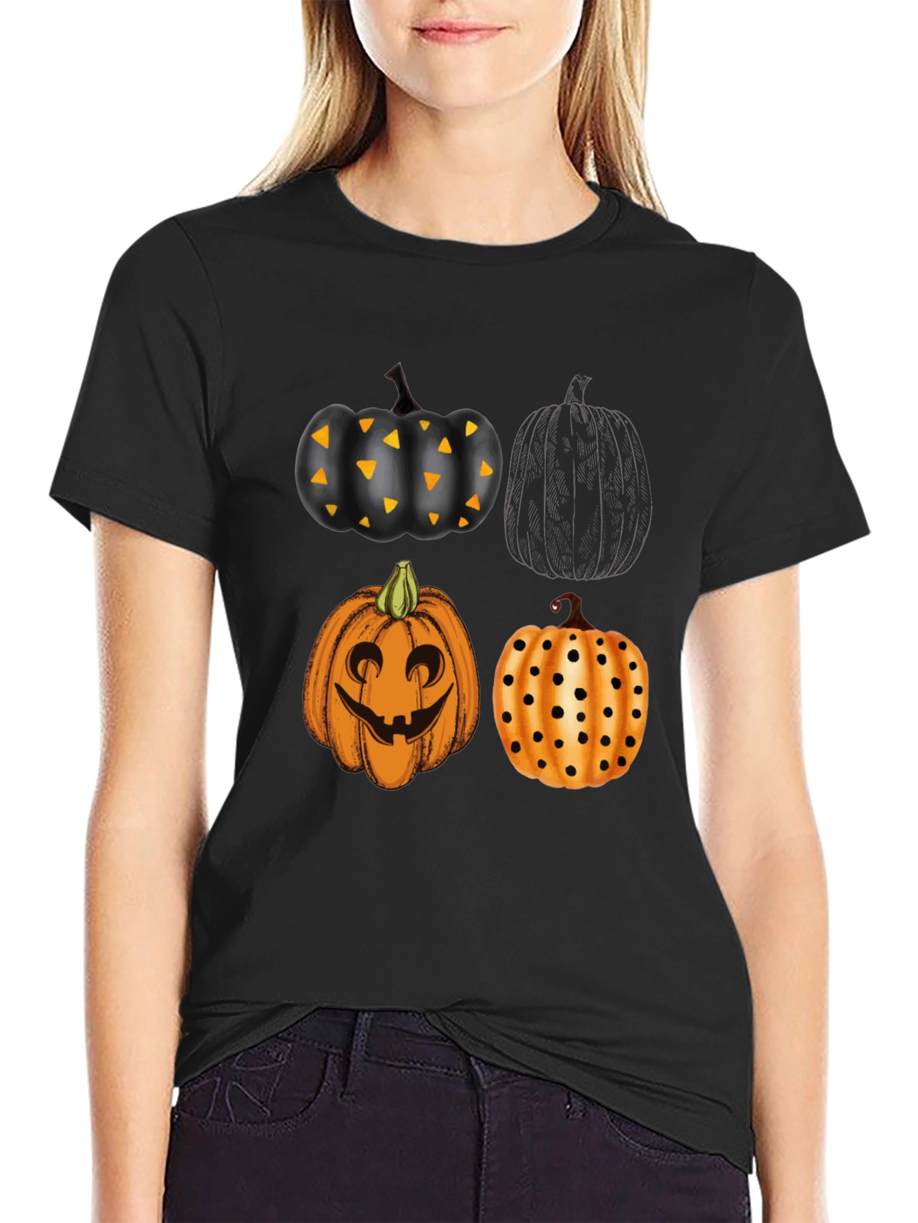 Halloween Pumpkin T-Shirt - Spooky Season Tee