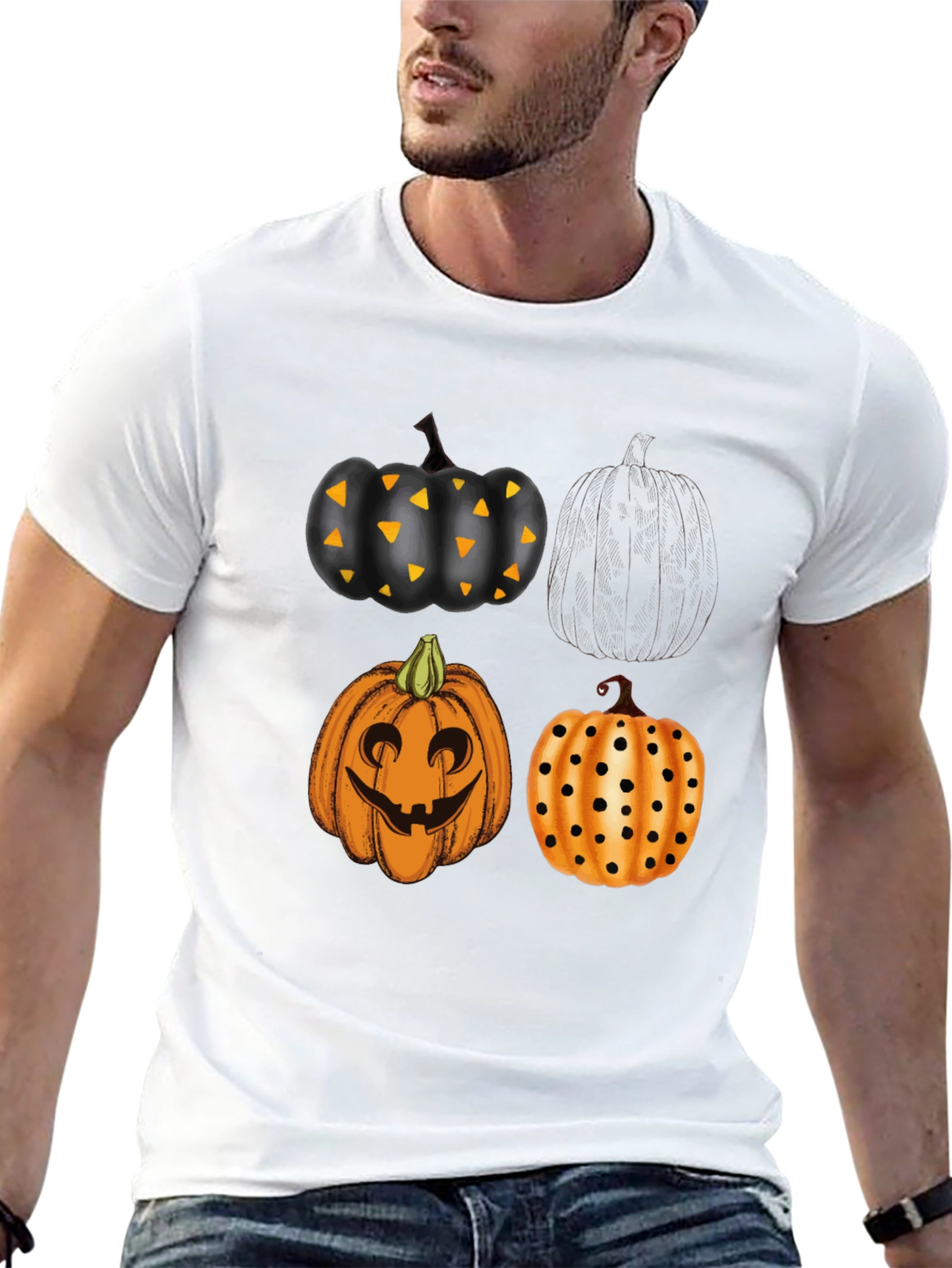 Halloween Pumpkin T-Shirt - Spooky Season Tee