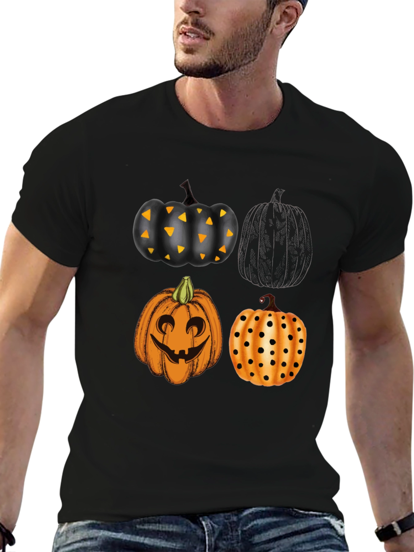 Halloween Pumpkin T-Shirt - Spooky Season Tee