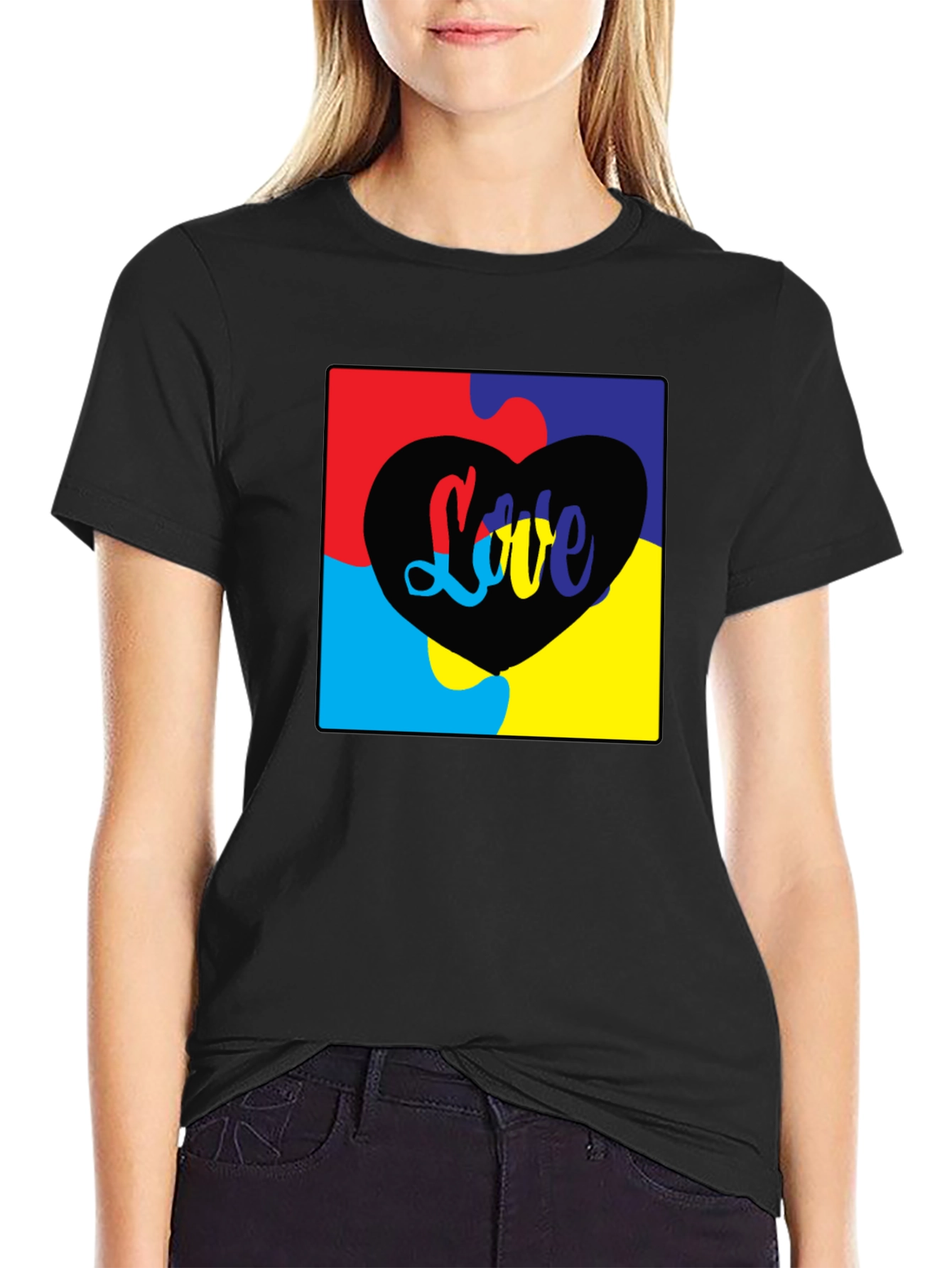 Love Autism Puzzle Piece T-Shirt