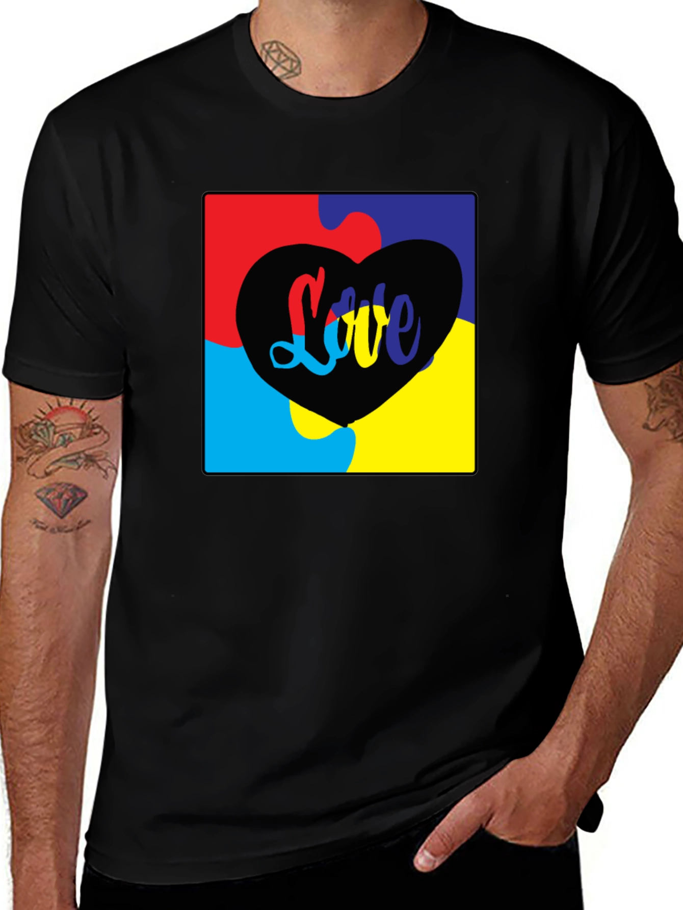 Love Autism Puzzle Piece T-Shirt