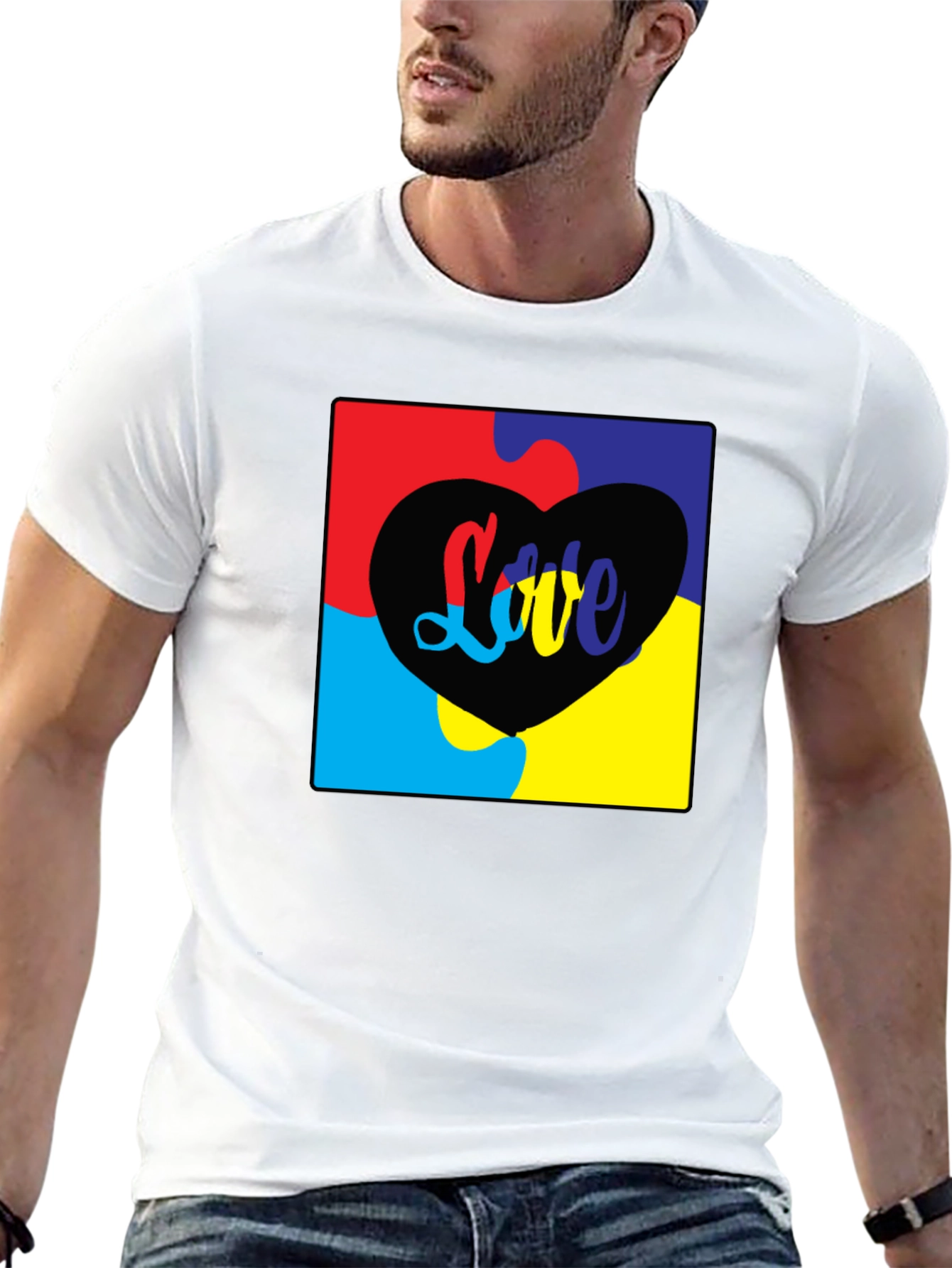 Love Autism Puzzle Piece T-Shirt