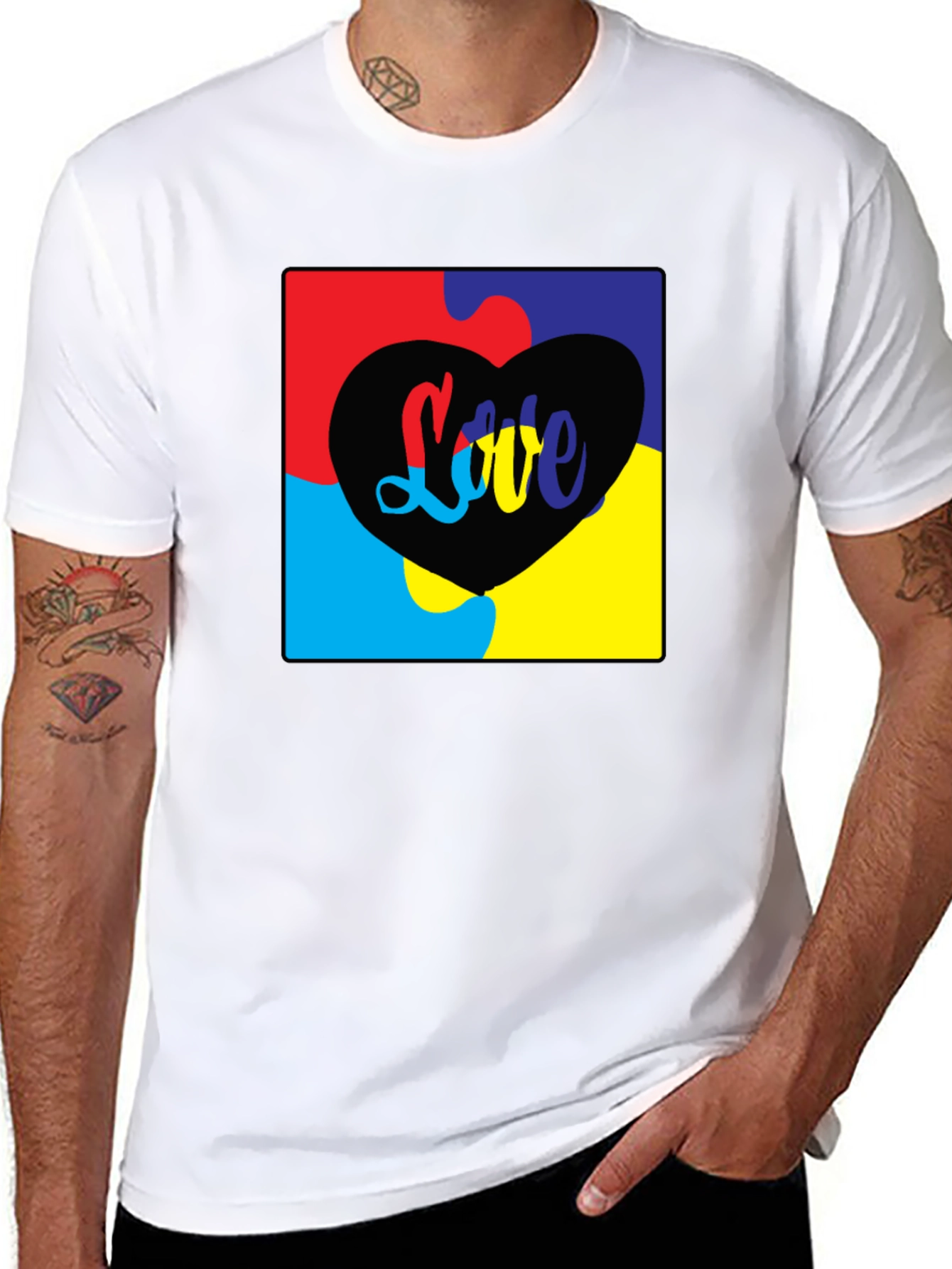 Love Autism Puzzle Piece T-Shirt