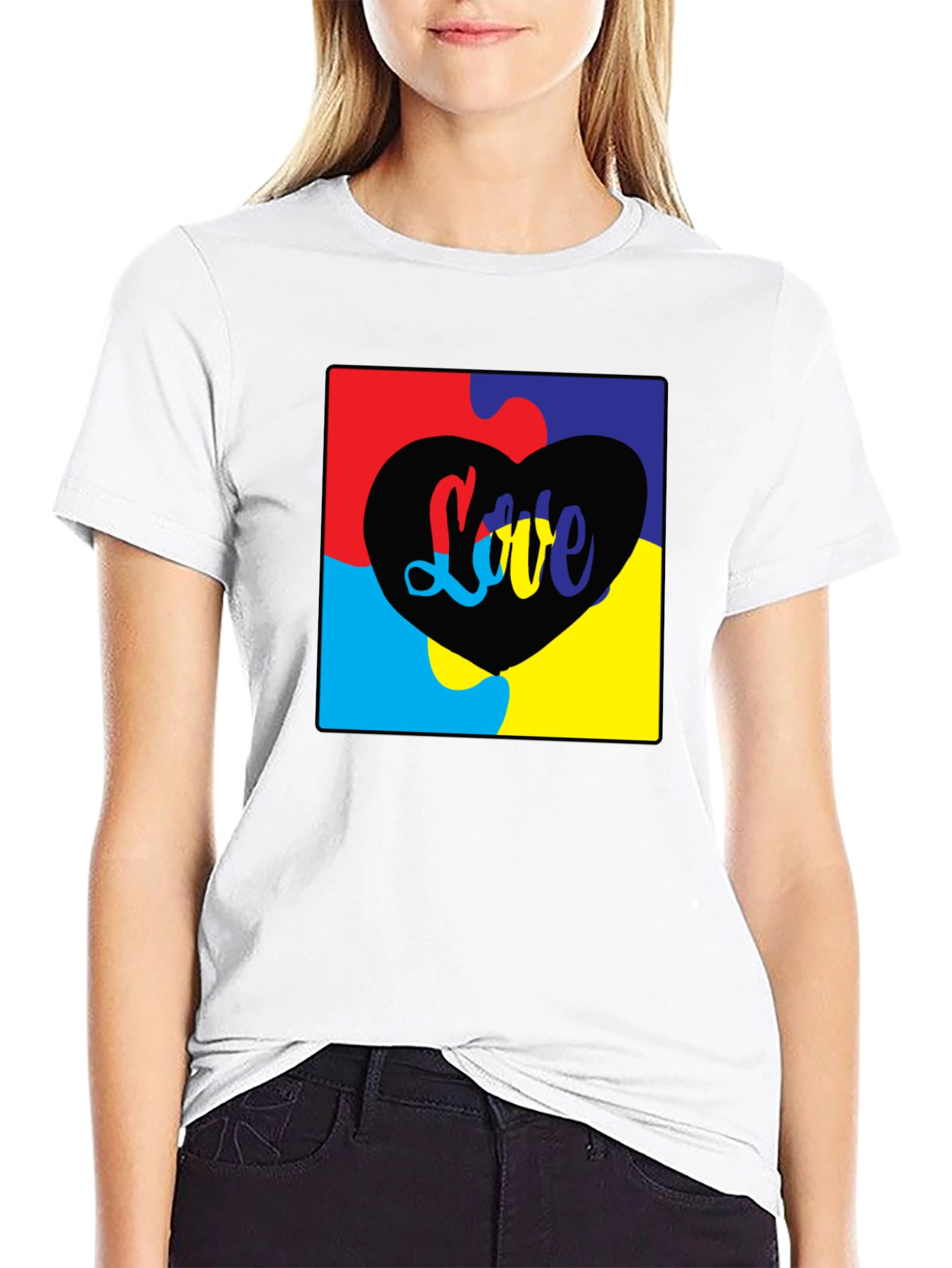 Love Autism Puzzle Piece T-Shirt