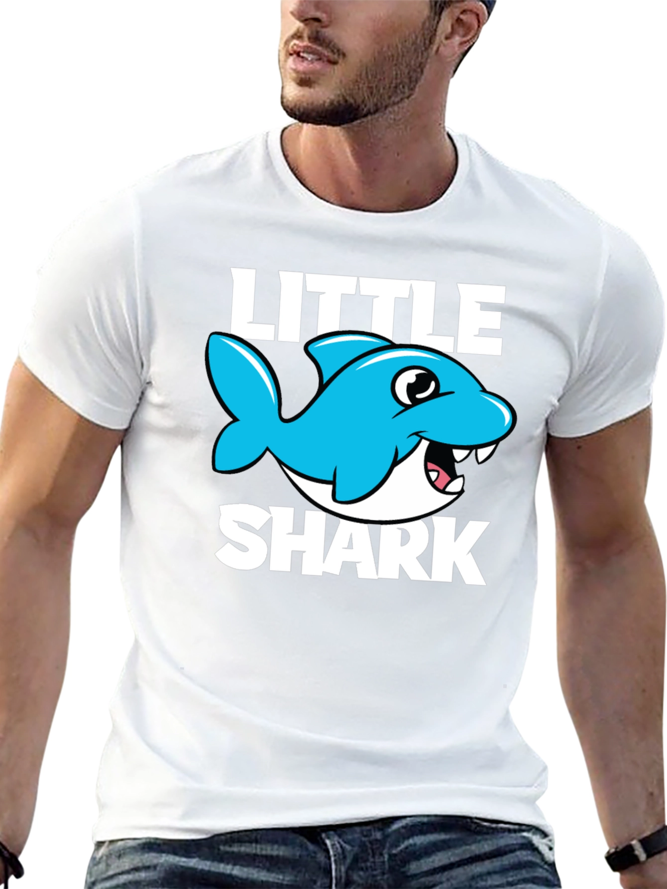 Little Shark Graphic Tee - Fun Kids T-Shirt