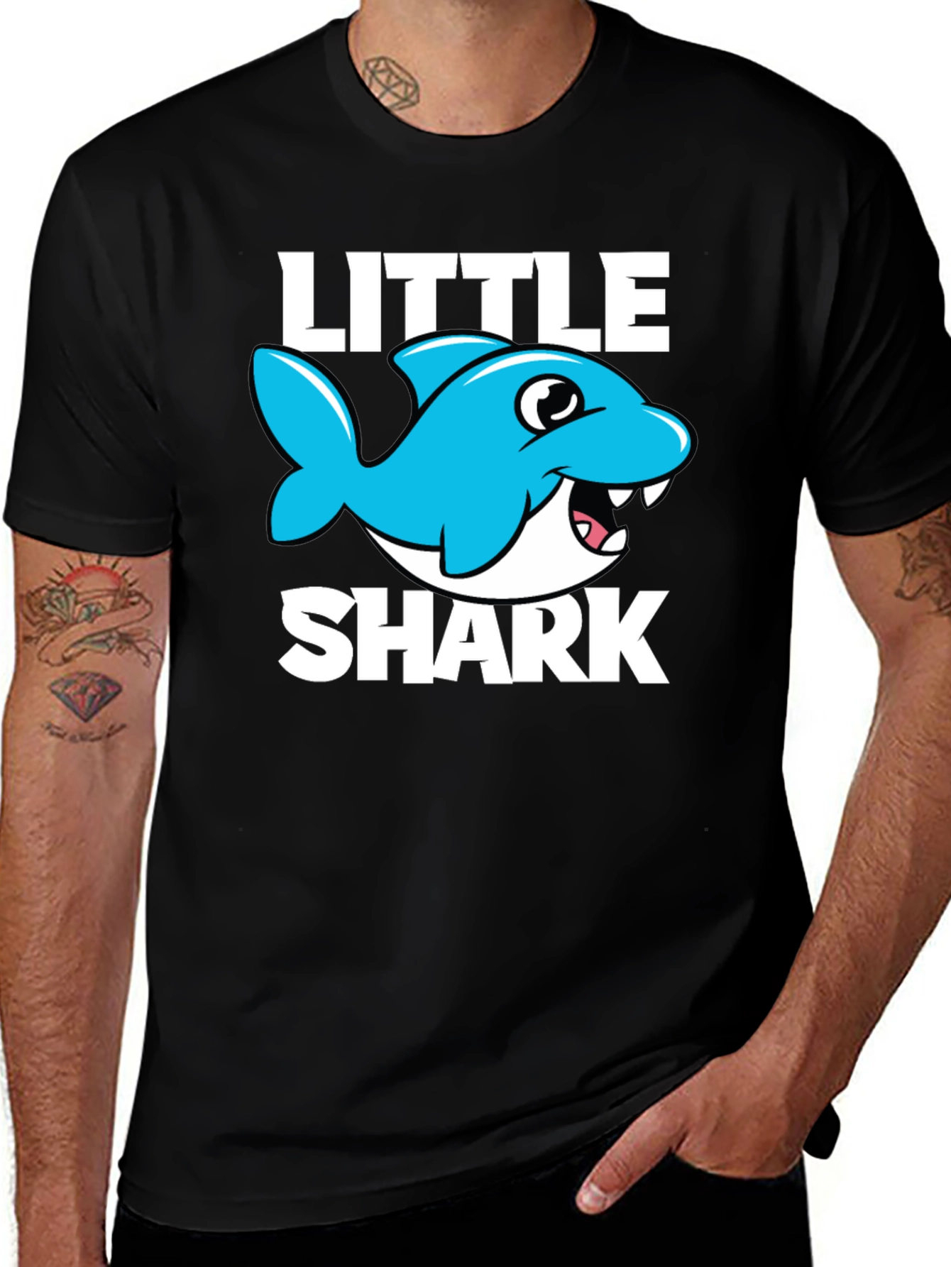 Little Shark Graphic Tee - Fun Kids T-Shirt