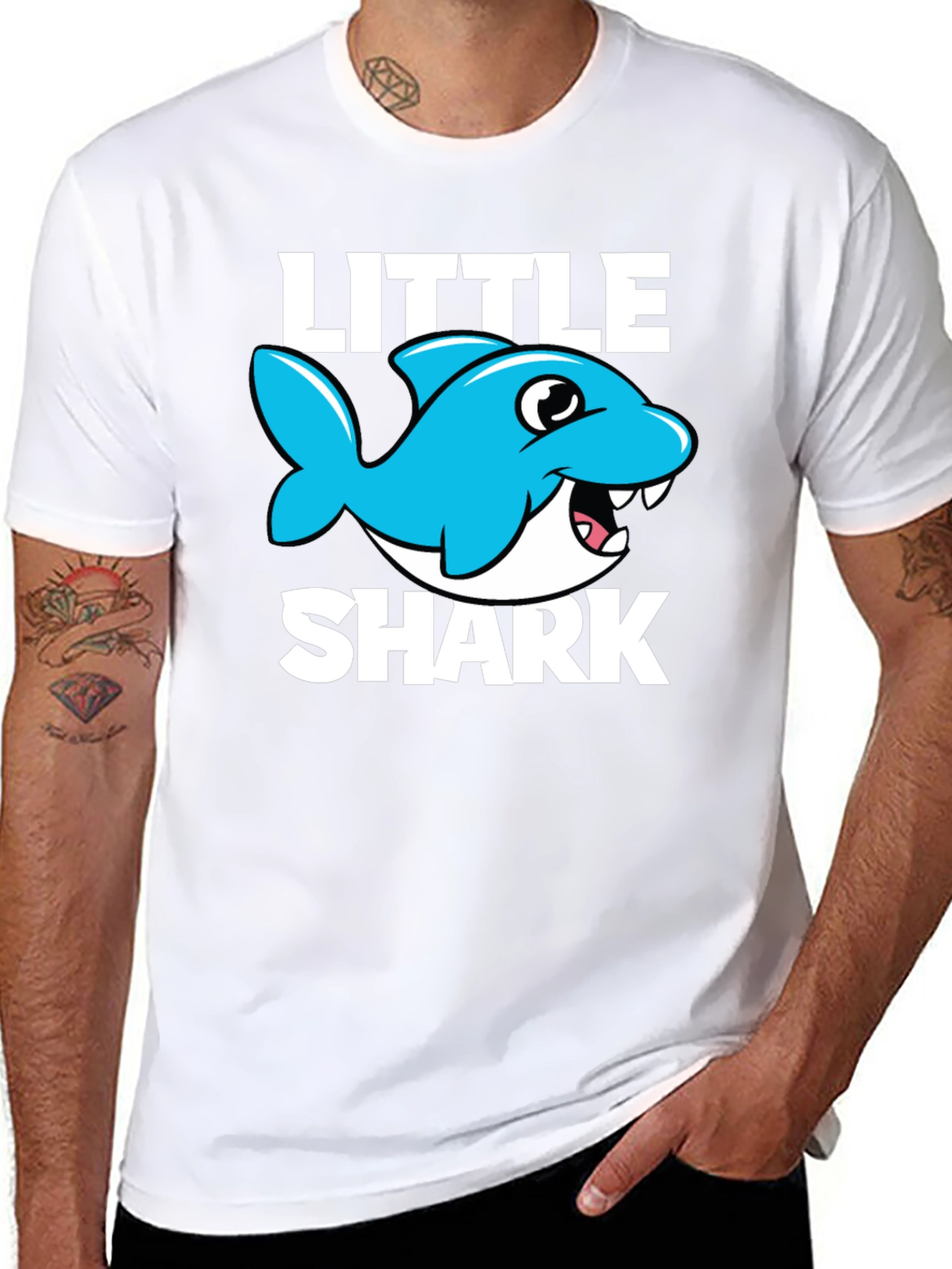 Little Shark Graphic Tee - Fun Kids T-Shirt
