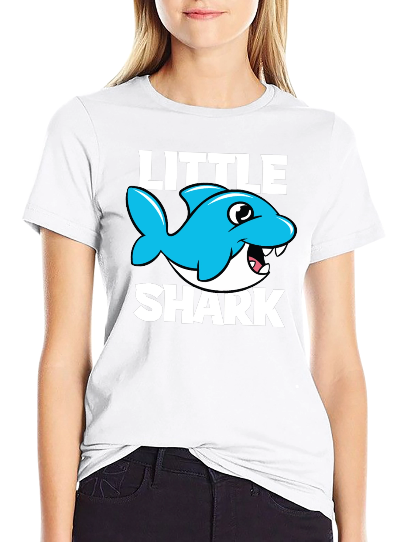 Little Shark Graphic Tee - Fun Kids T-Shirt