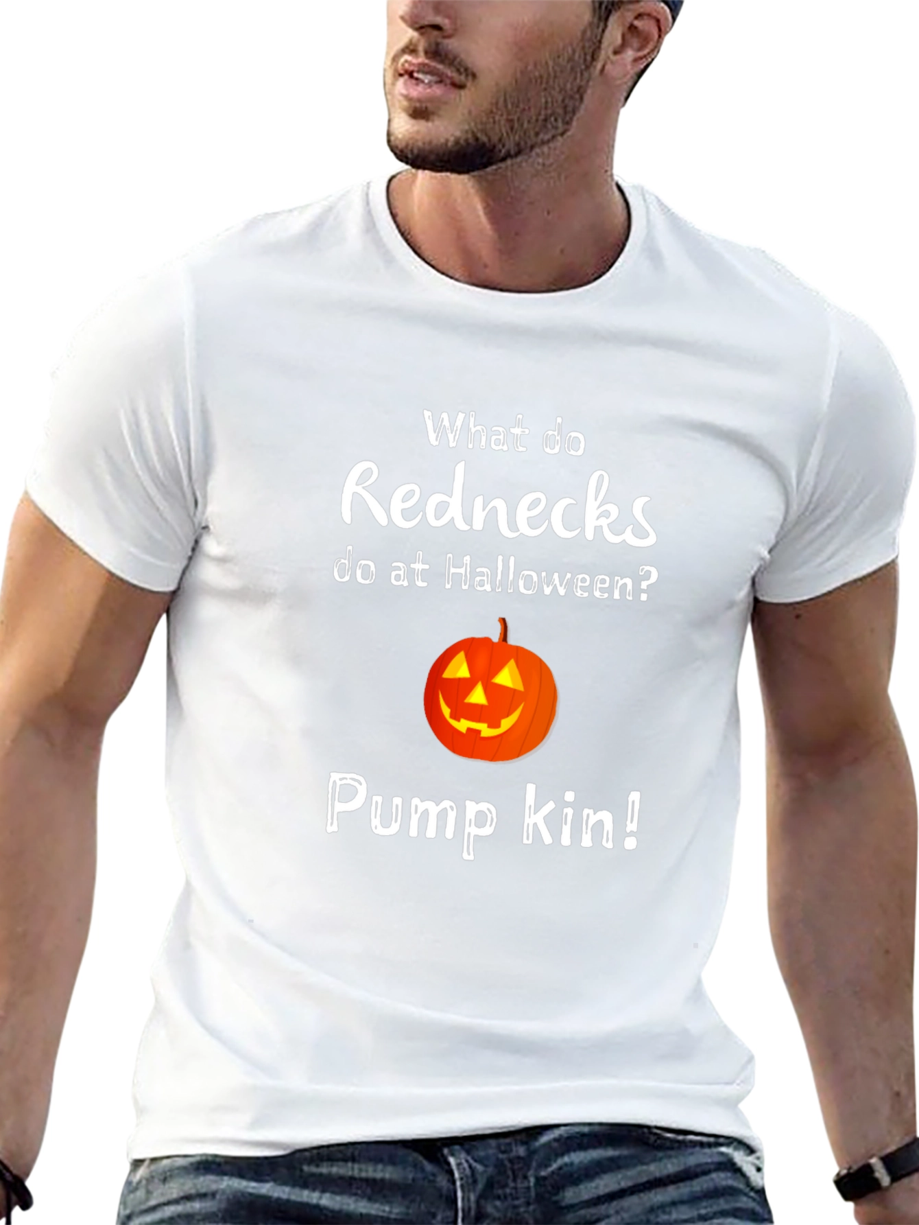 Redneck Halloween Pumpkin Pun T-Shirt