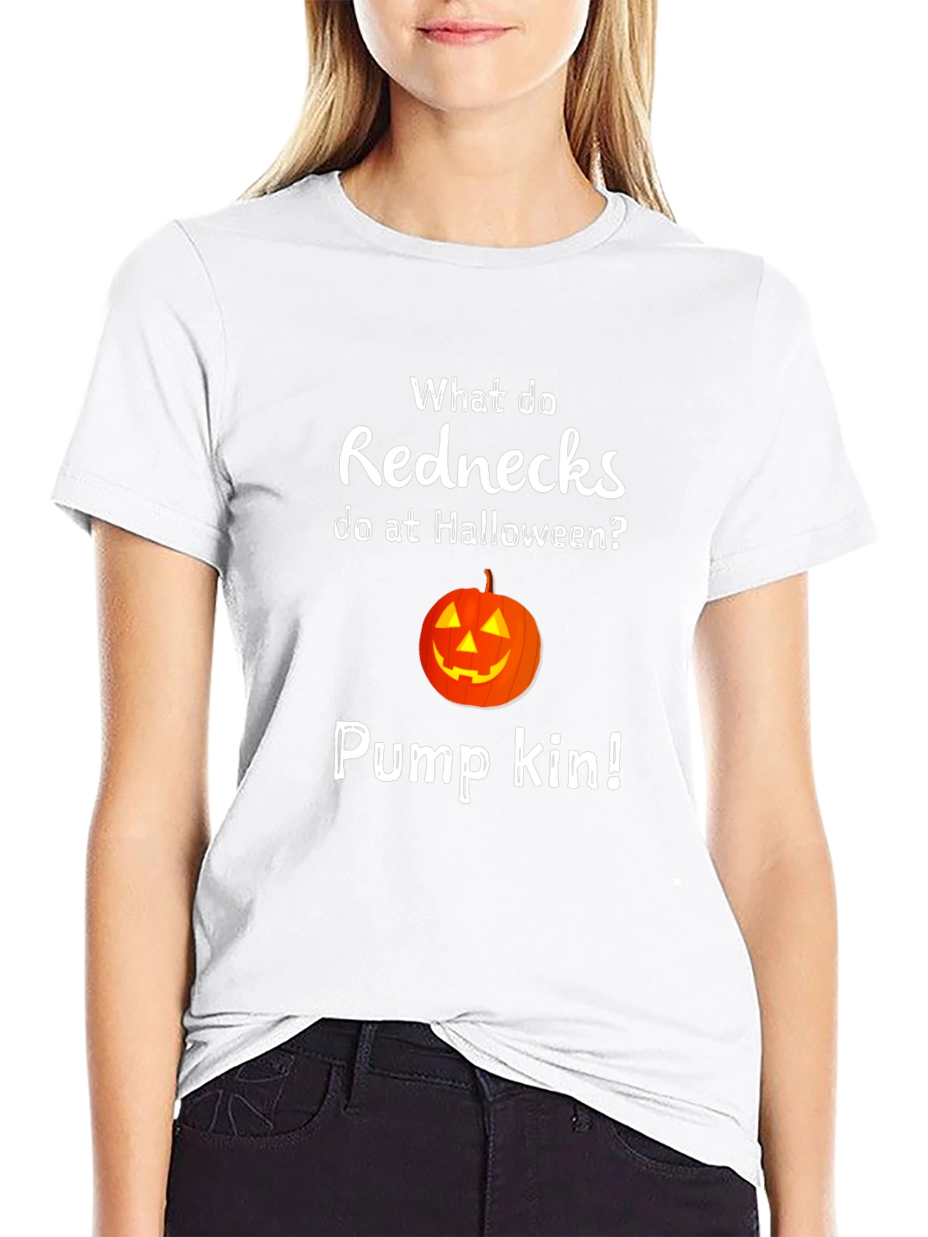 Redneck Halloween Pumpkin Pun T-Shirt