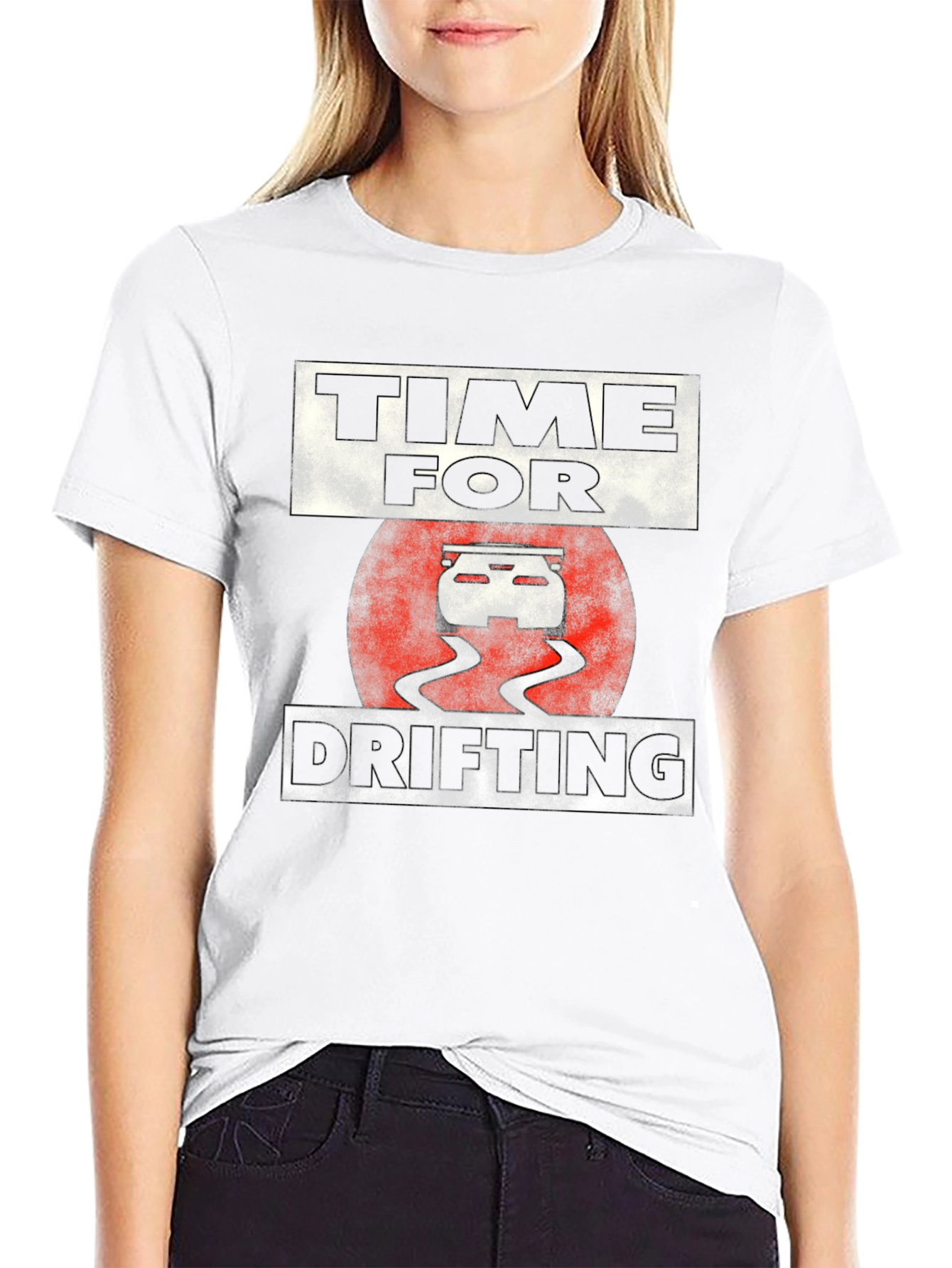 Time For Drifting T-Shirt - Black Graphic Tee