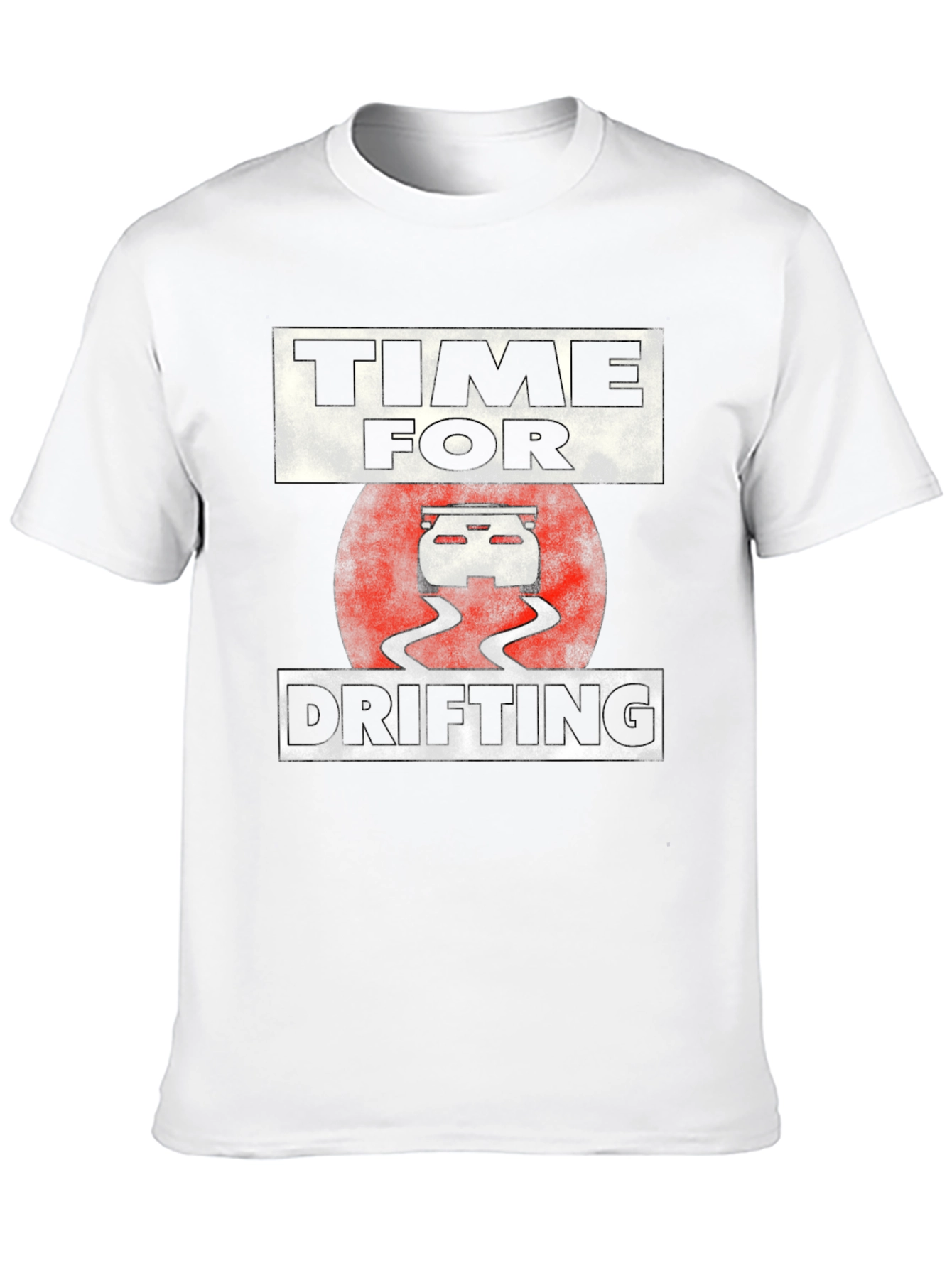 Time For Drifting T-Shirt - Black Graphic Tee