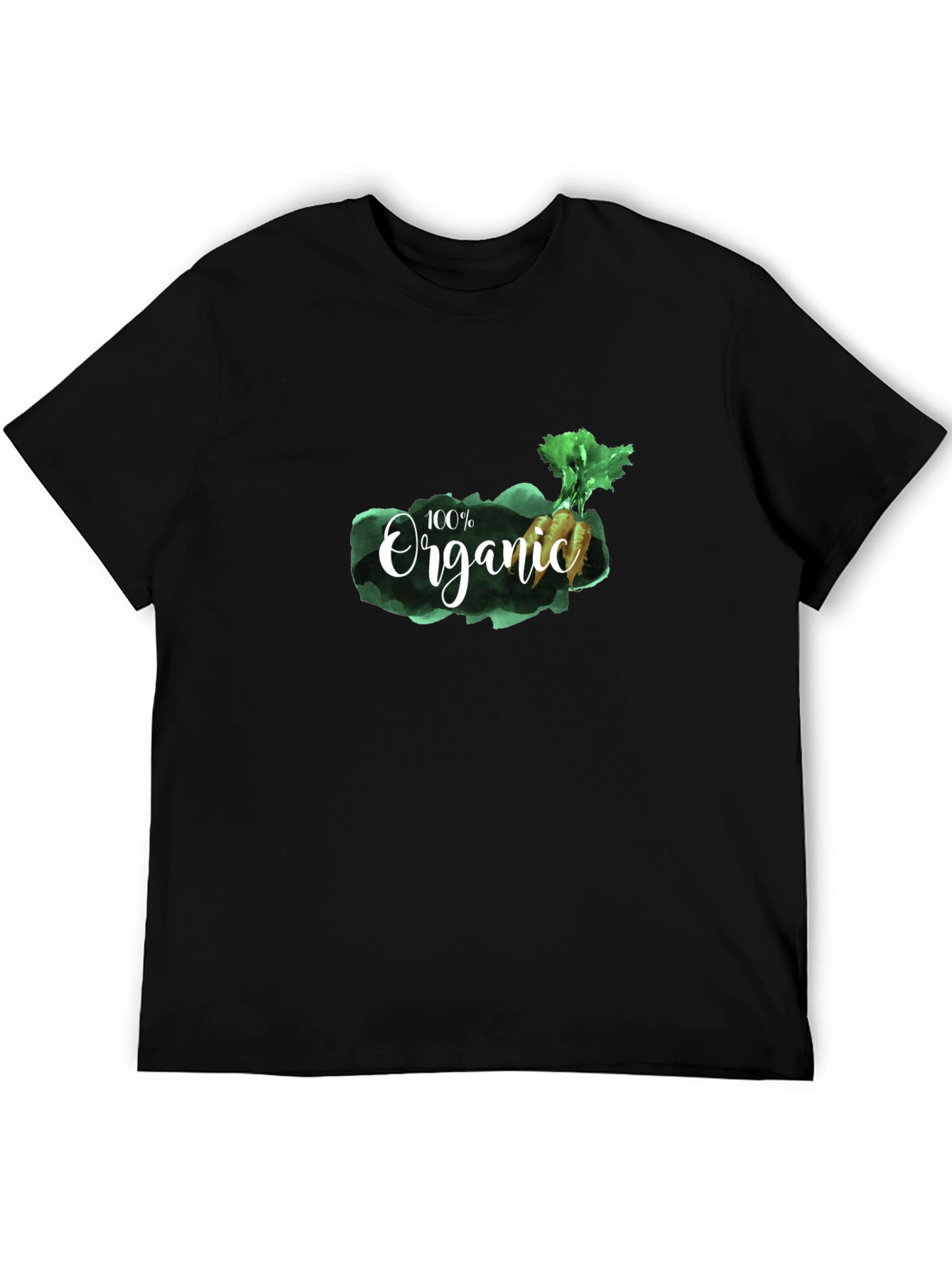Organic Graphic T-Shirt - Mens Black Tee