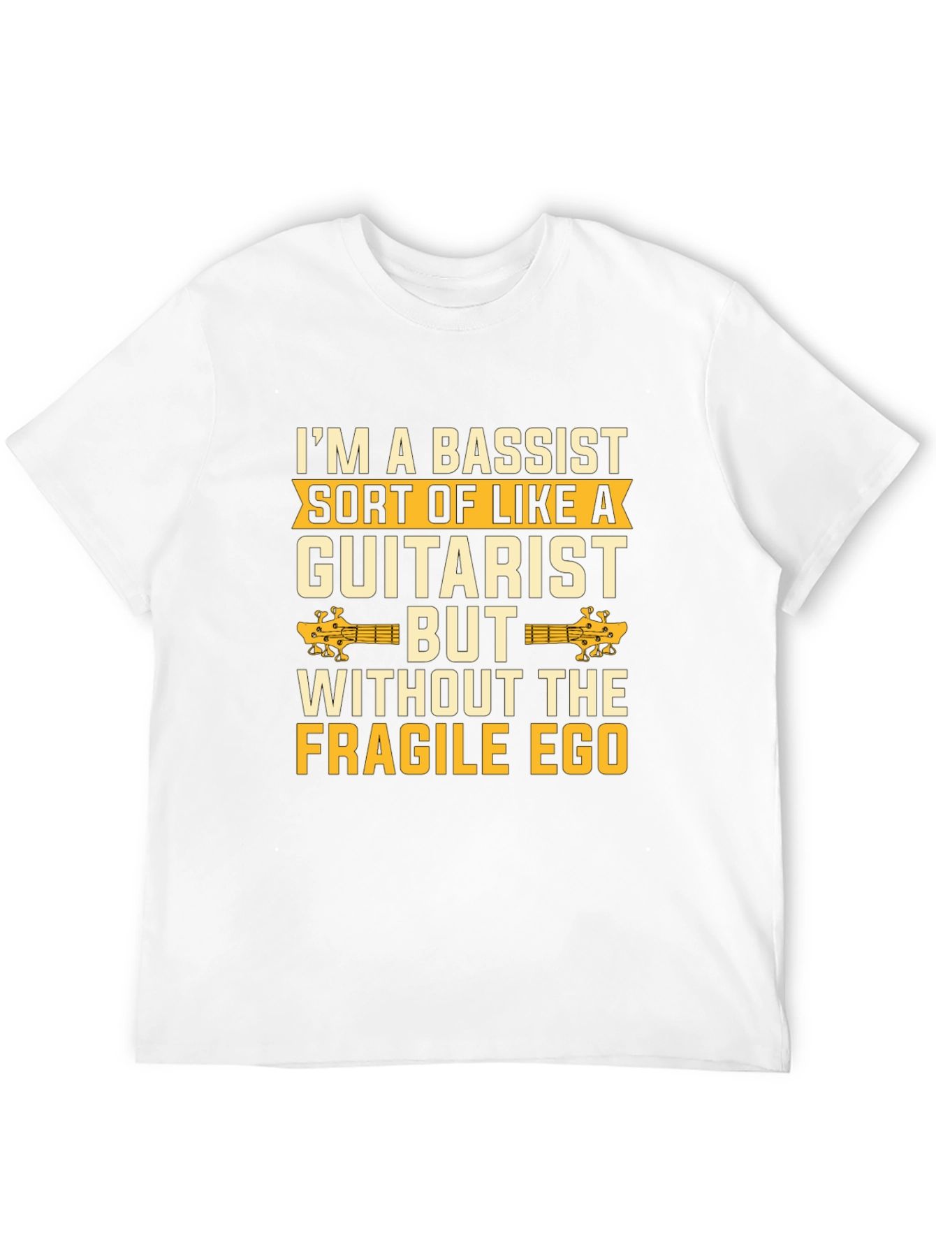 Bassist vs Guitarist Humor Graphic Tee