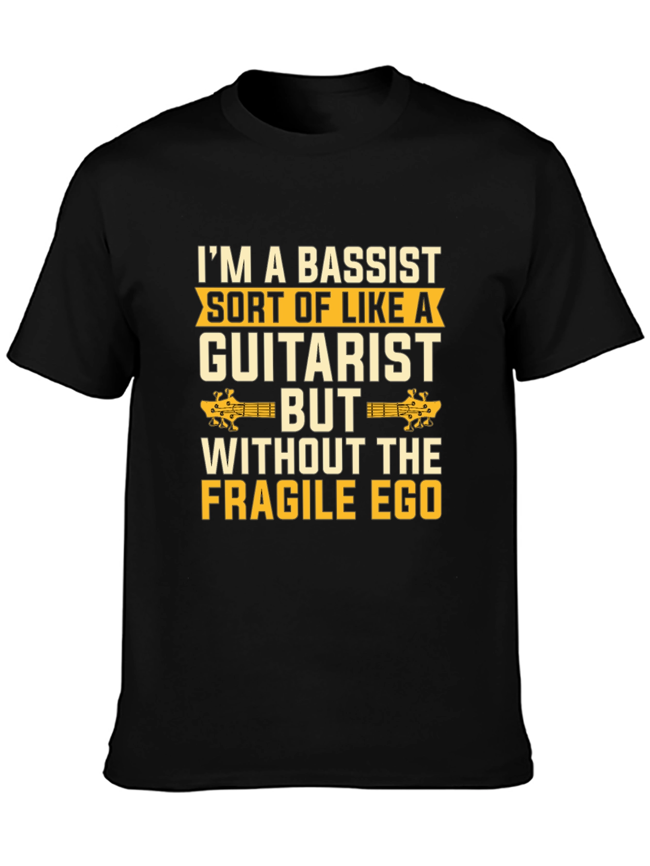 Bassist vs Guitarist Humor Graphic Tee