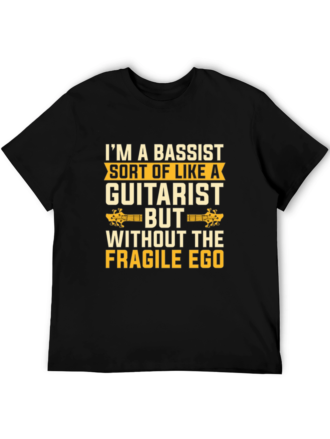 Bassist vs Guitarist Humor Graphic Tee