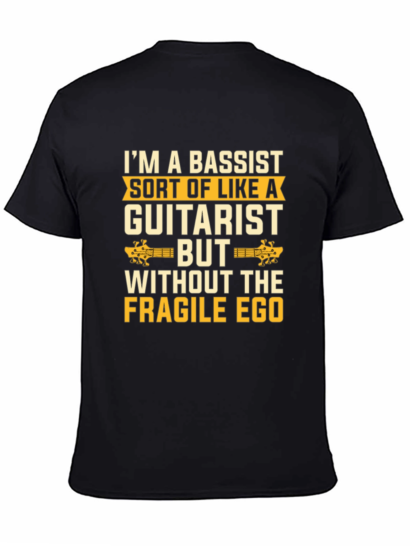 Bassist vs Guitarist Humor Graphic Tee