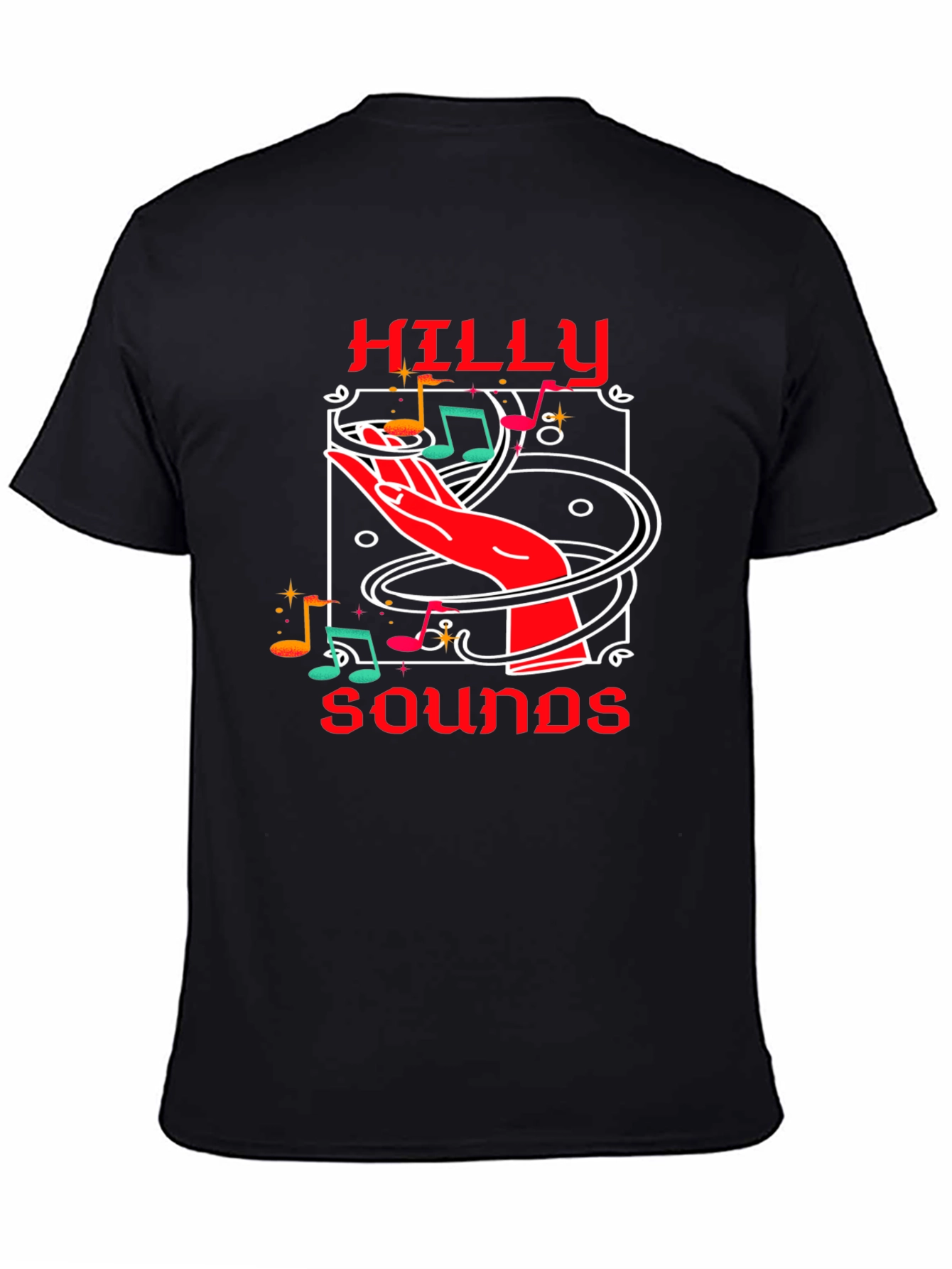 Hilly Sounds Graphic Tee - Music Lover T-Shirt
