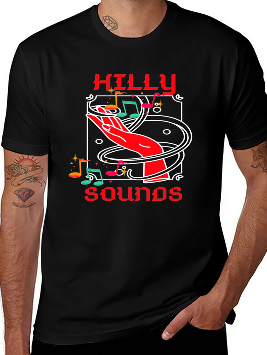 Hilly Sounds Graphic Tee - Music Lover T-Shirt