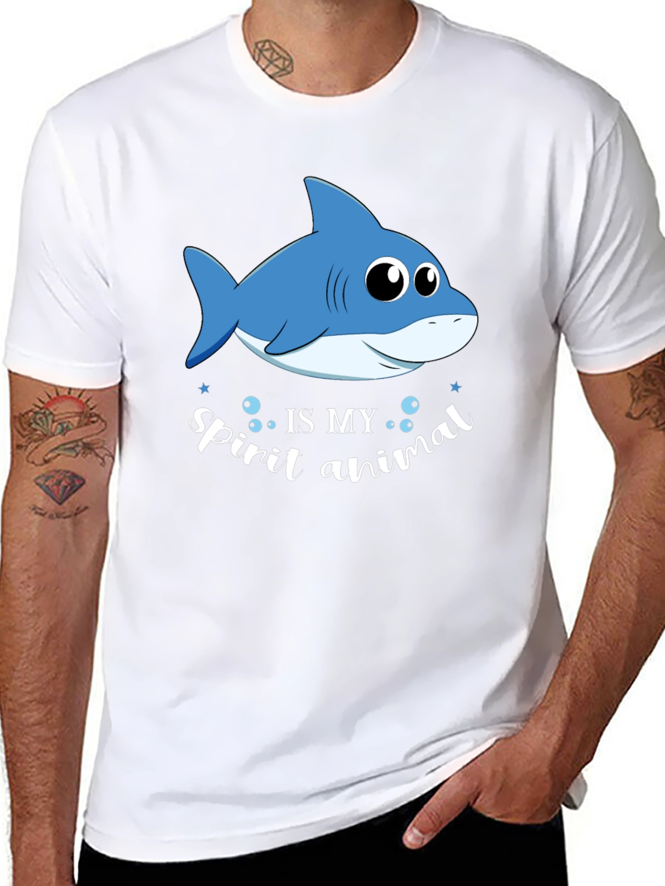 Shark Spirit Animal Graphic T-Shirt