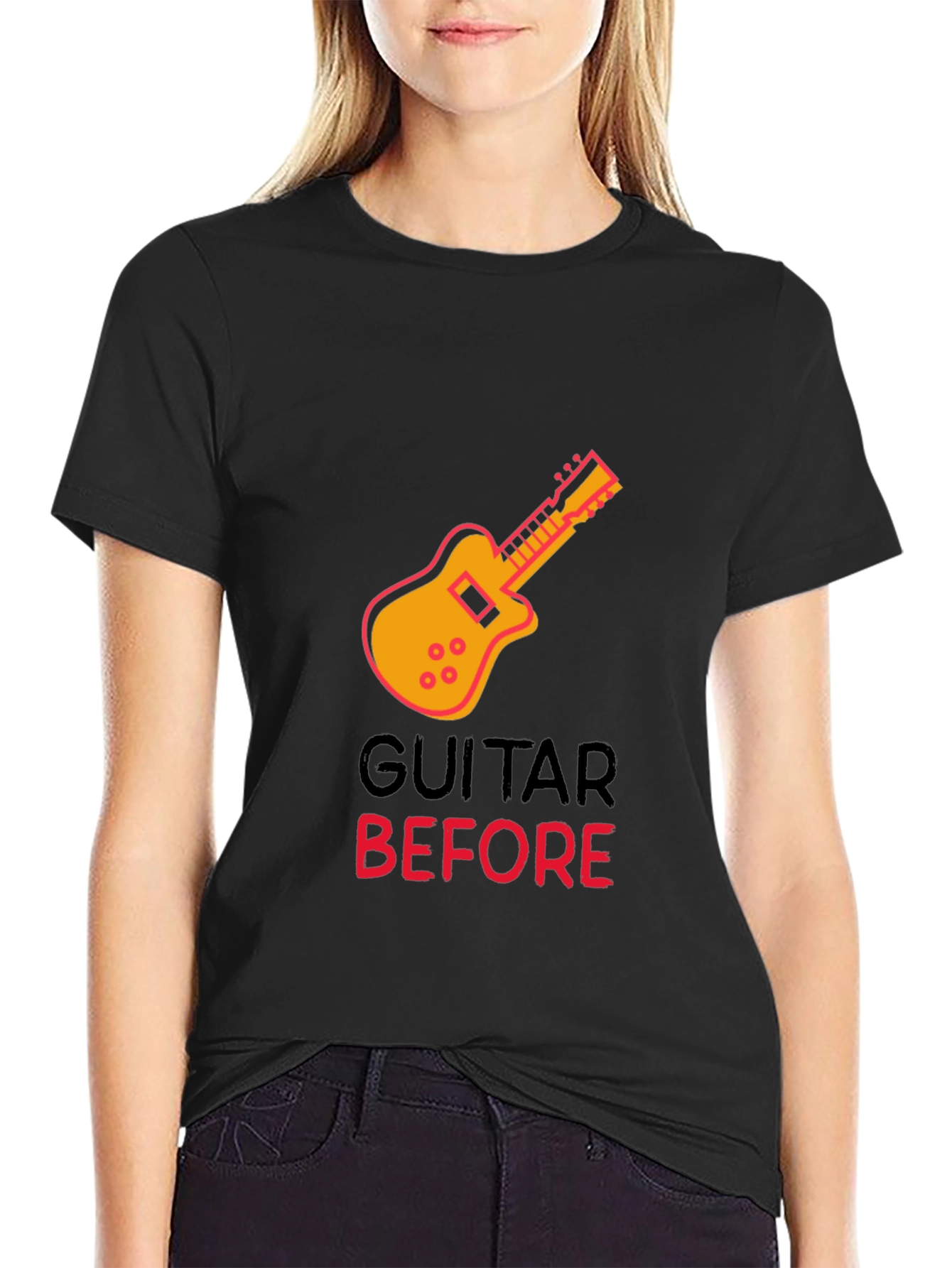 Guitar Before T-Shirt - Musician Tee