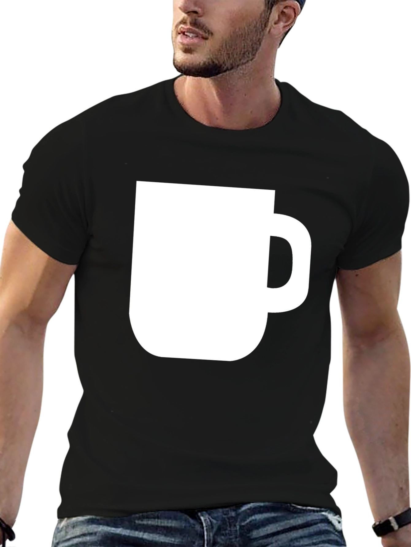 Coffee Mug Graphic Tee - Soft Cotton Blend T-Shirt