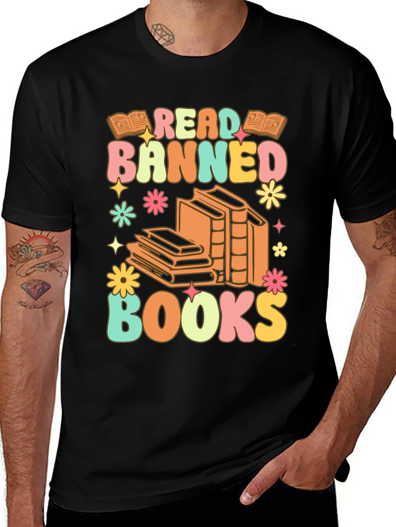 Read Banned Books T-Shirt Retro Graphic Tee