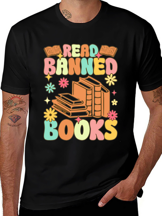 Read Banned Books T-Shirt Retro Graphic Tee