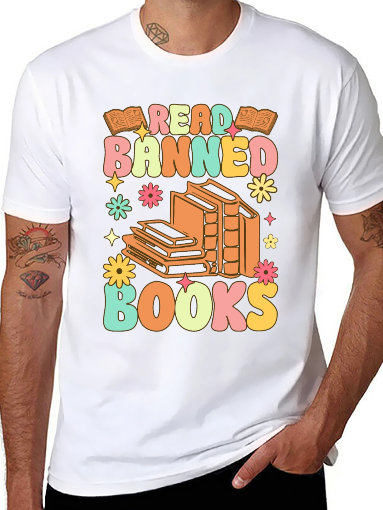 Read Banned Books T-Shirt Retro Graphic Tee