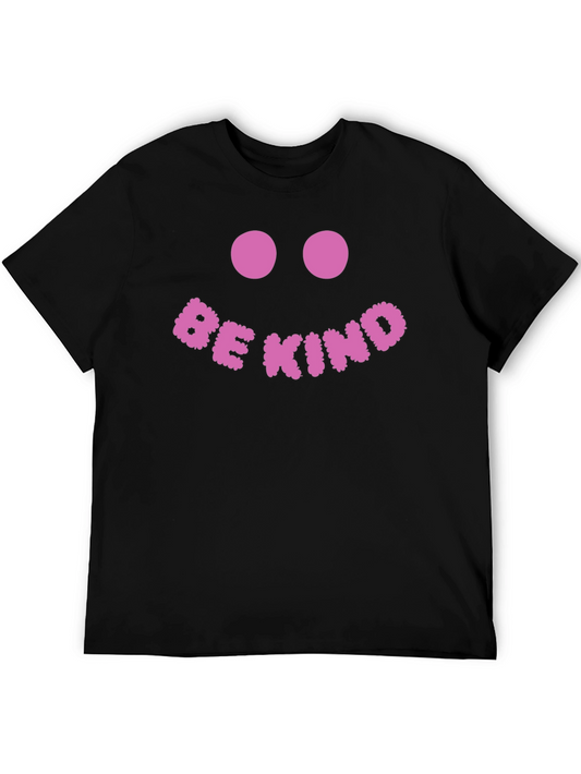 Be Kind Smiley Face Graphic Tee - Soft Cotton Comfort