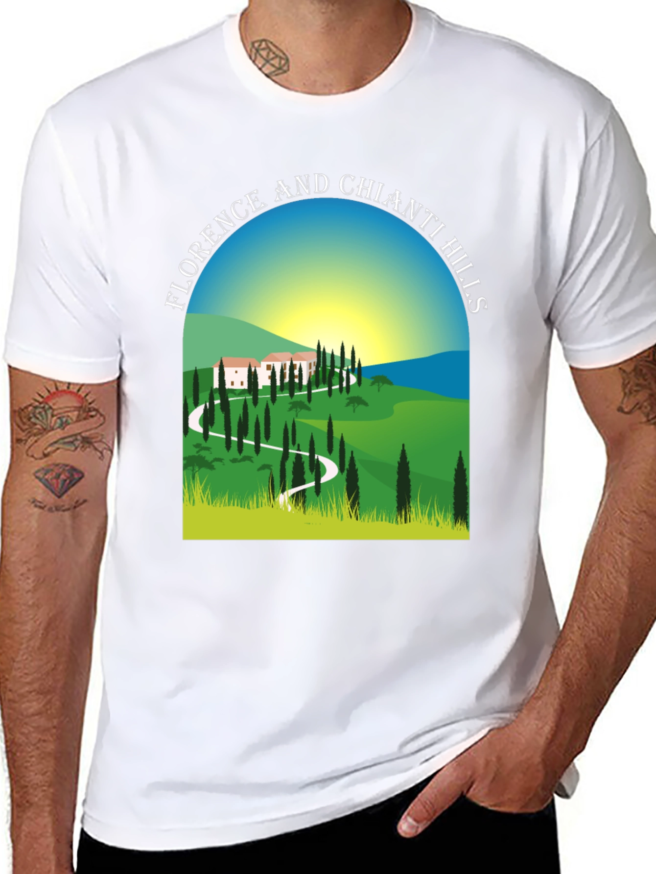 Florence and Chianti Hills Graphic Tee