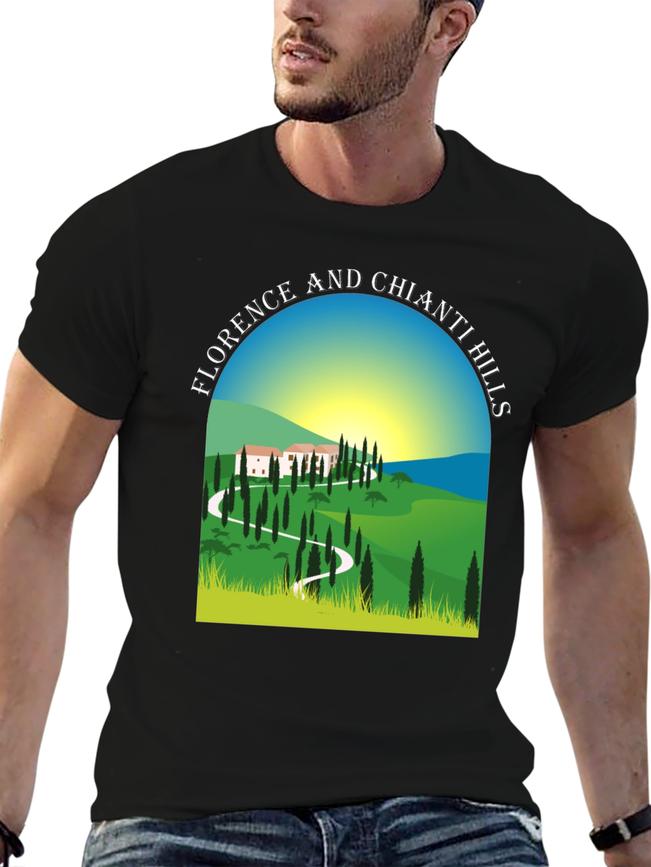 Florence and Chianti Hills Graphic Tee