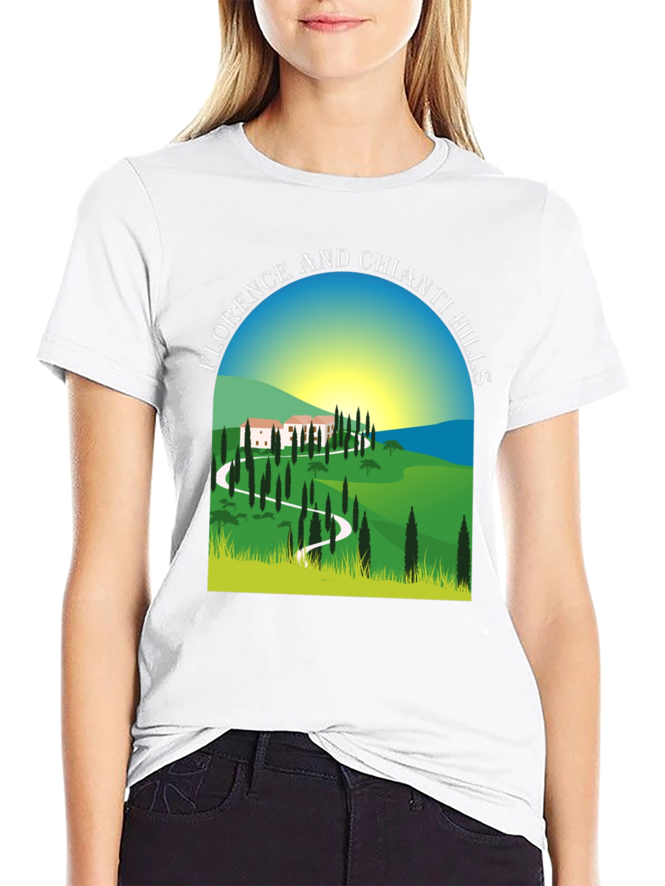 Florence and Chianti Hills Graphic Tee