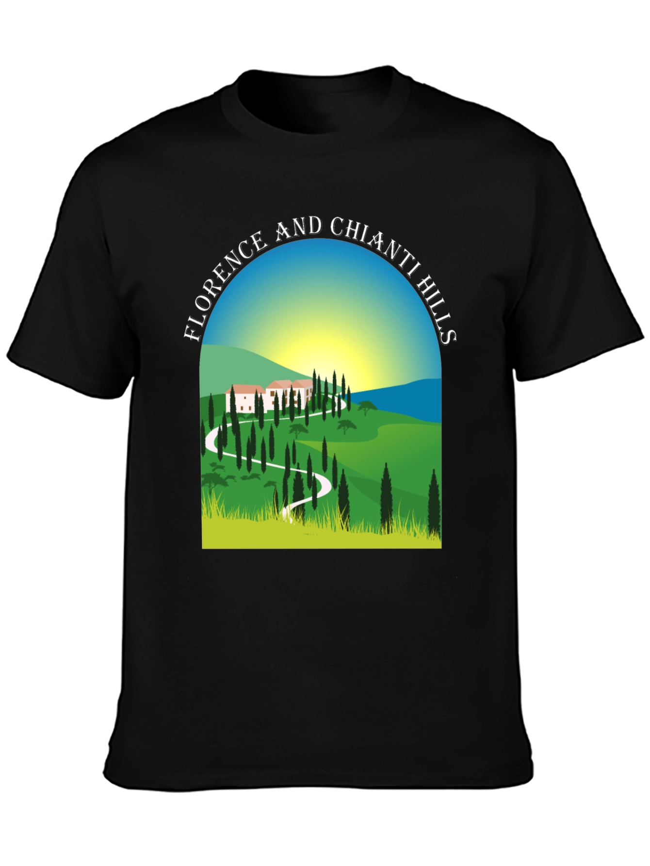 Florence and Chianti Hills Graphic Tee
