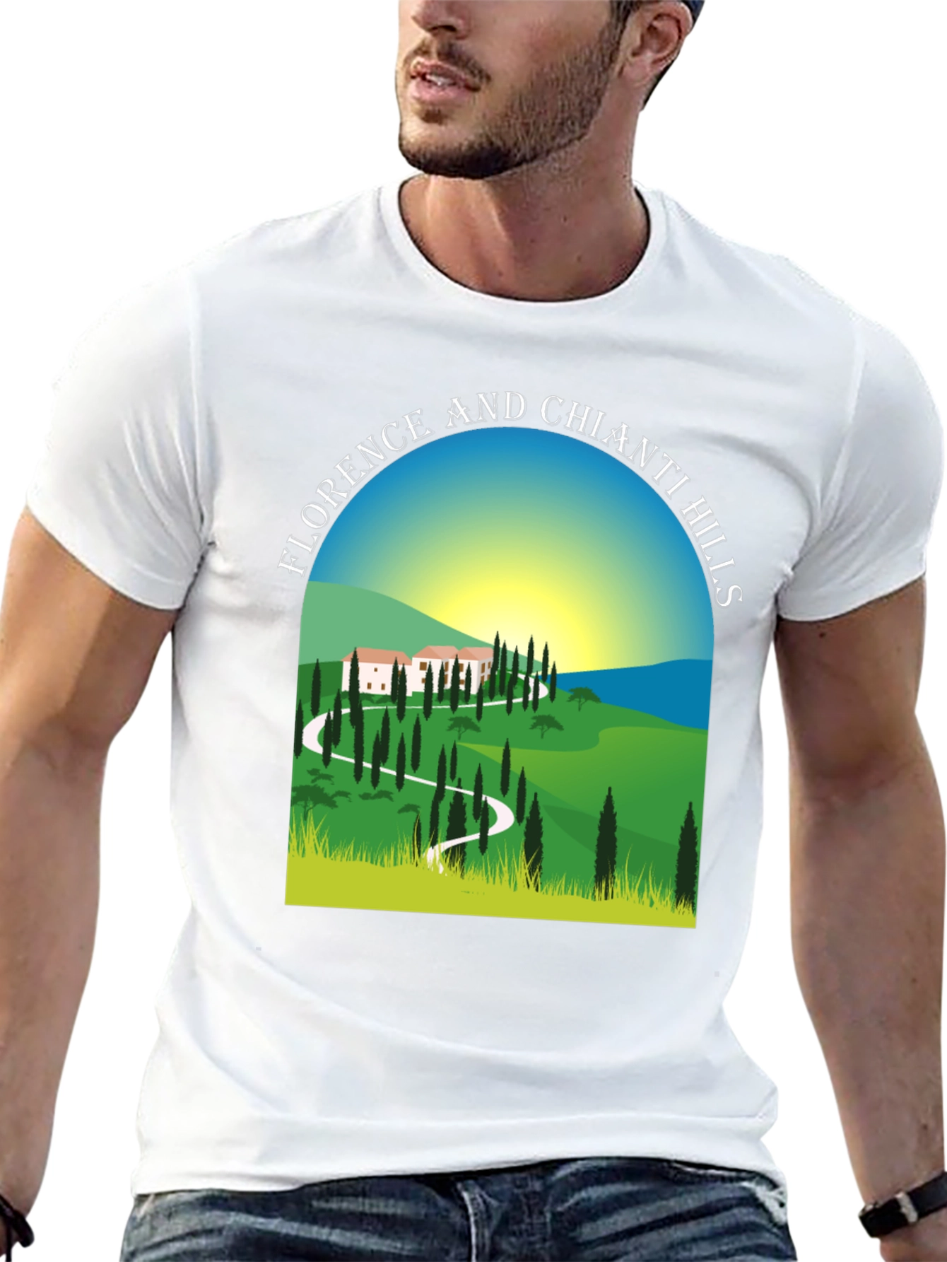 Florence and Chianti Hills Graphic Tee