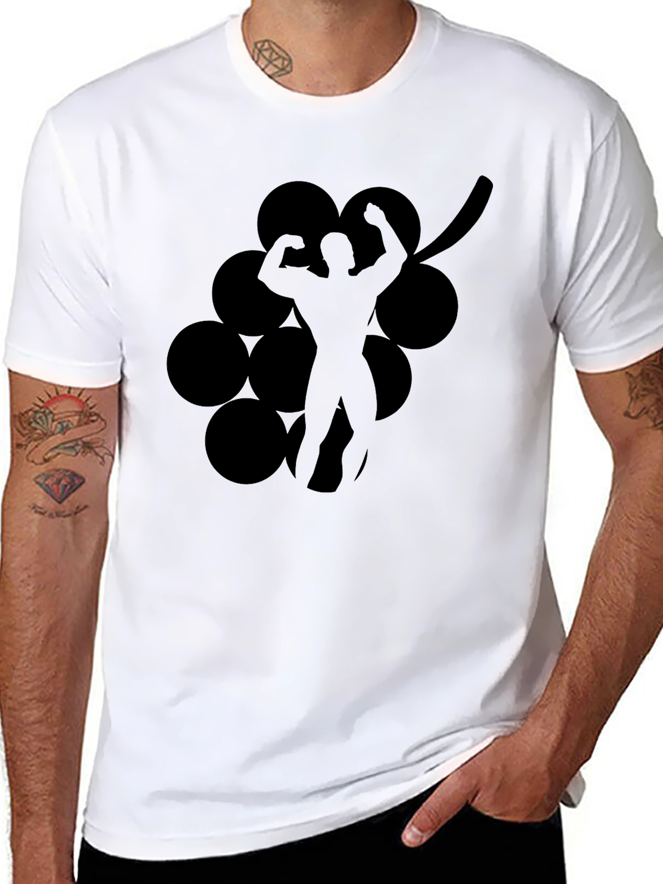 Grape Muscle Tee - Black T-Shirt