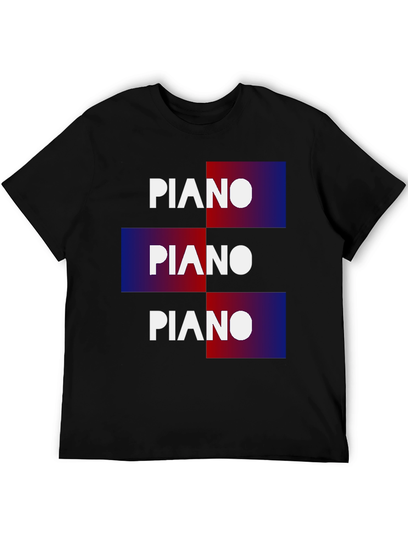 Piano Graphic T-Shirt - Cool Music Tee