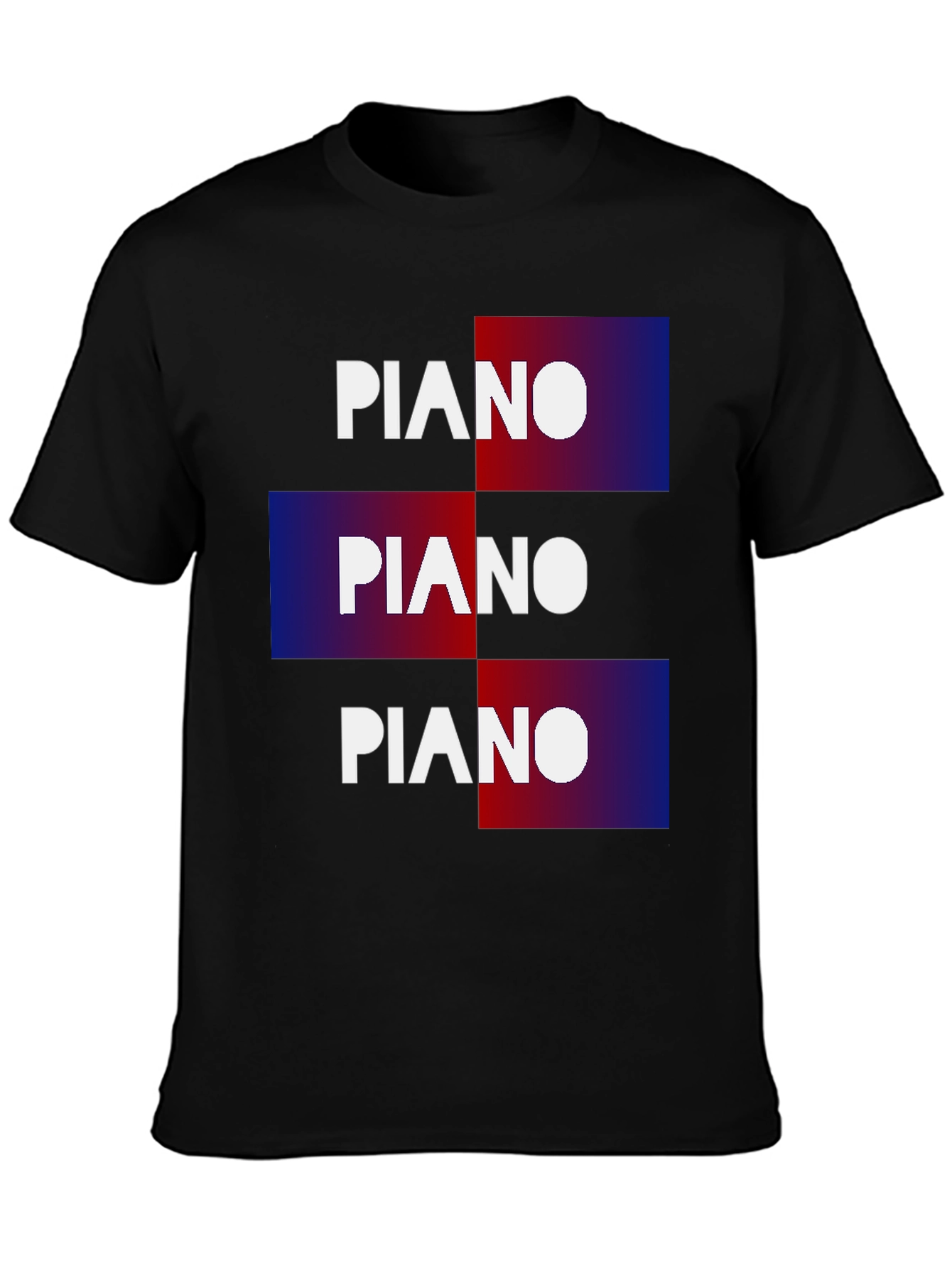 Piano Graphic T-Shirt - Cool Music Tee