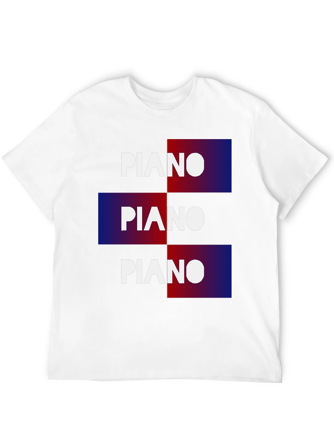 Piano Graphic T-Shirt - Cool Music Tee