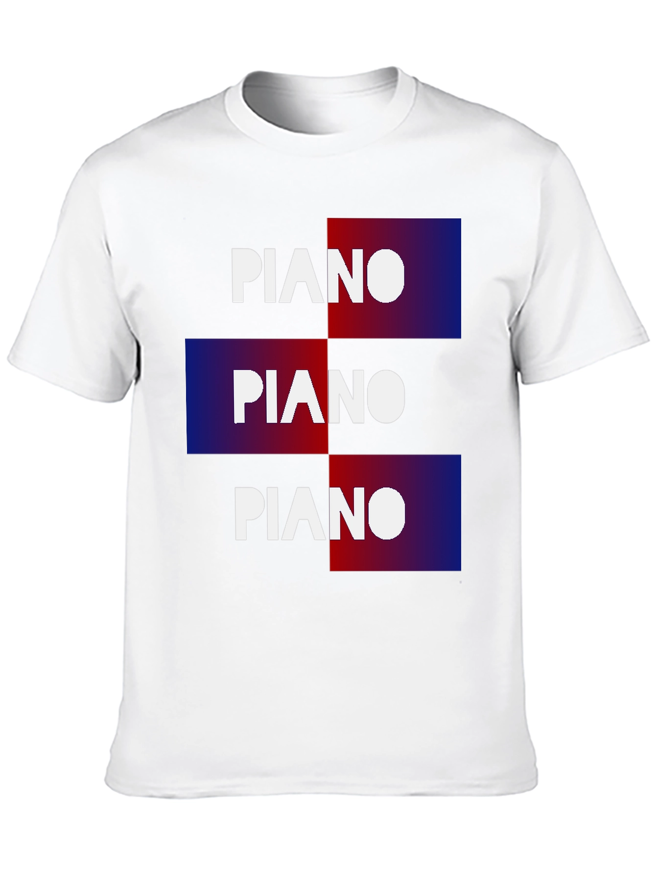 Piano Graphic T-Shirt - Cool Music Tee