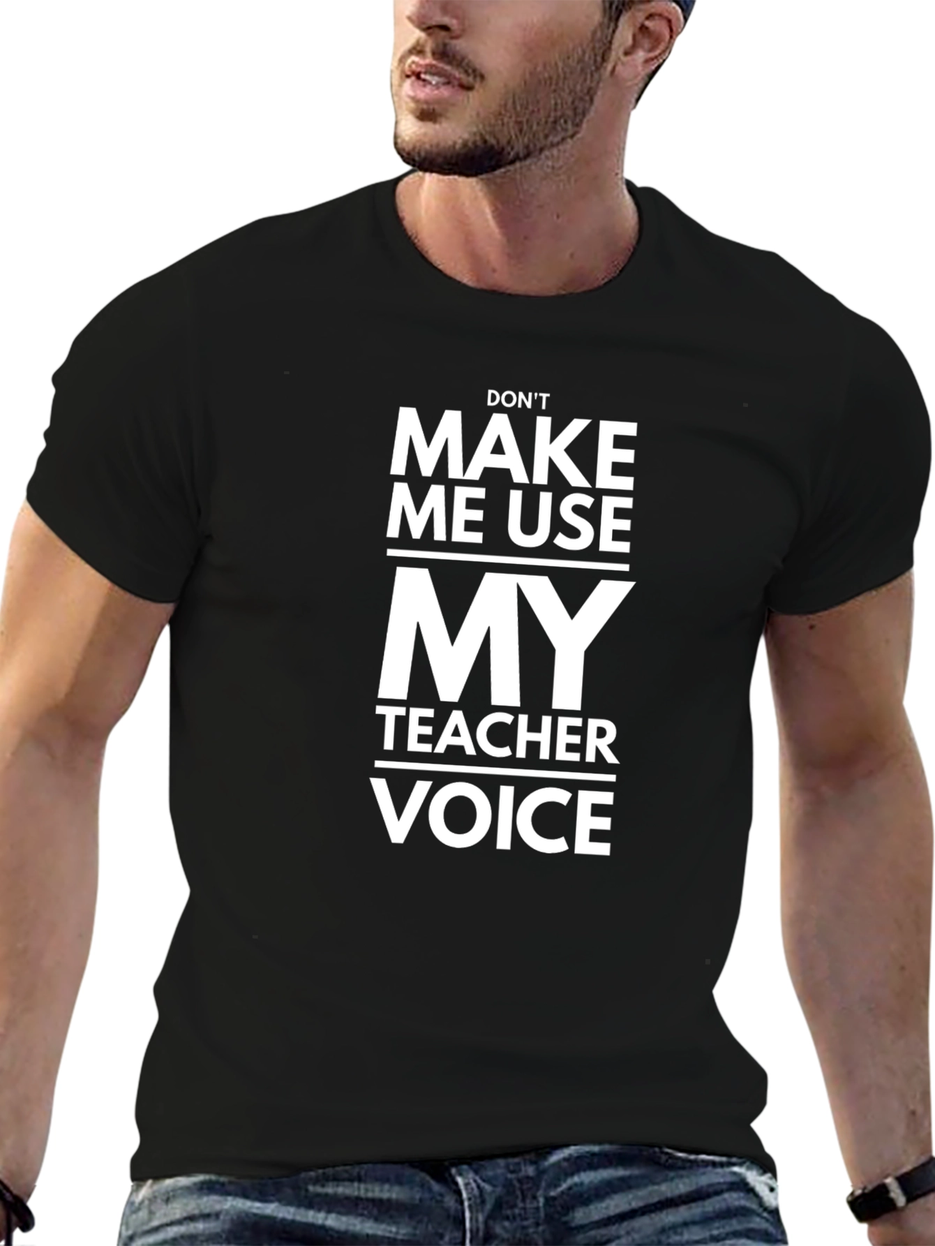 Funny Teacher Voice Graphic T-Shirt