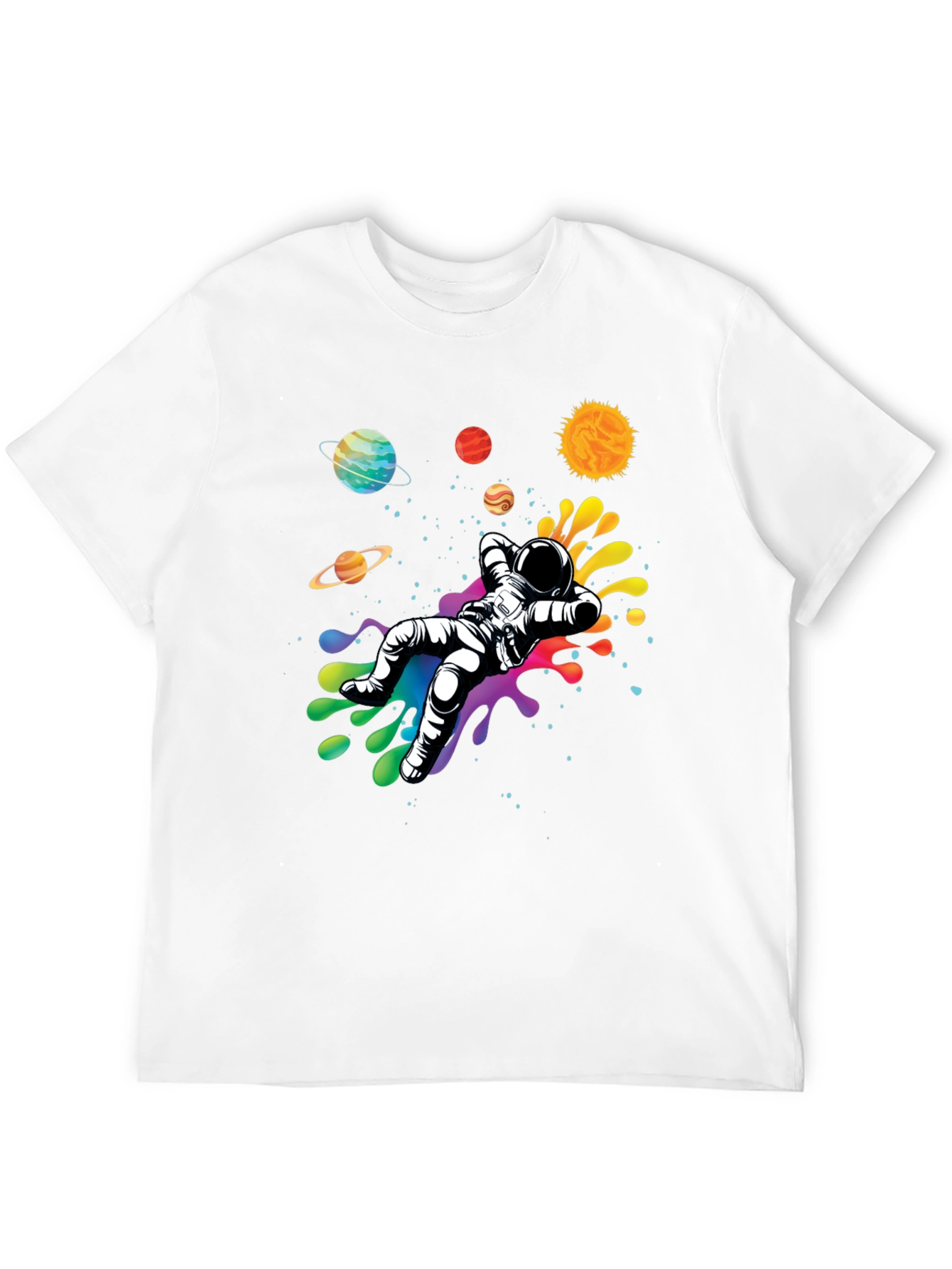 Astronaut in Space T-Shirt - Galaxy Design